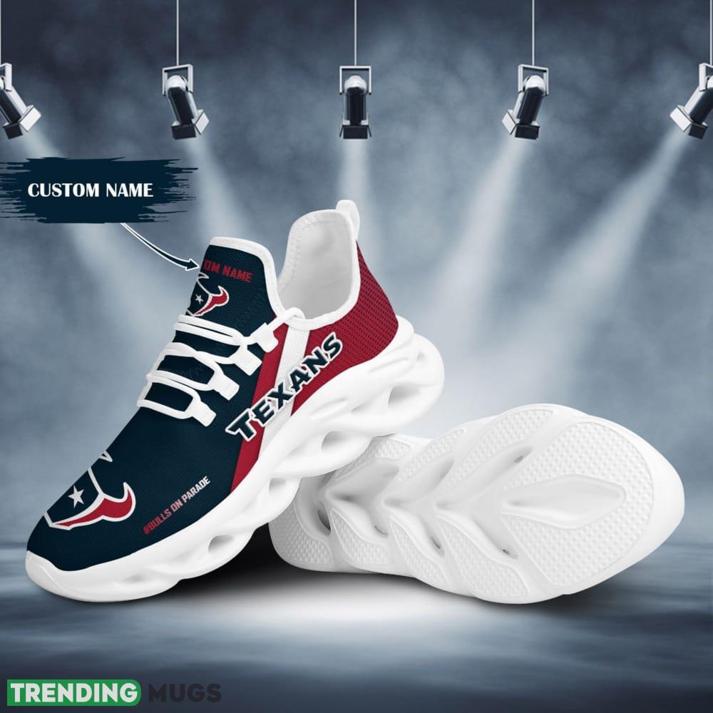 Houston Texans Logo Pattern Custom Name 3D Max Soul Sneaker Shoes In Red Black - Houston Texans Logo Pattern Custom Name 3D Max Soul Sneaker Shoes In Red Black_1 Houston Texans Logo Pattern Custom Name 3D Max Soul Sneaker Shoes In Red Black - Houston Texans Logo Pattern Custom Name 3D Max Soul Sneaker Shoes In Red Black_1