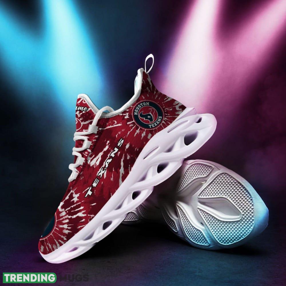 Houston Texans Logo Tie Dye Pattern Custom Name 3D Max Soul Sneaker Shoes - Houston Texans Logo Tie Dye Pattern Custom Name 3D Max Soul Sneaker Shoes_1 Houston Texans Logo Tie Dye Pattern Custom Name 3D Max Soul Sneaker Shoes - Houston Texans Logo Tie Dye Pattern Custom Name 3D Max Soul Sneaker Shoes_1