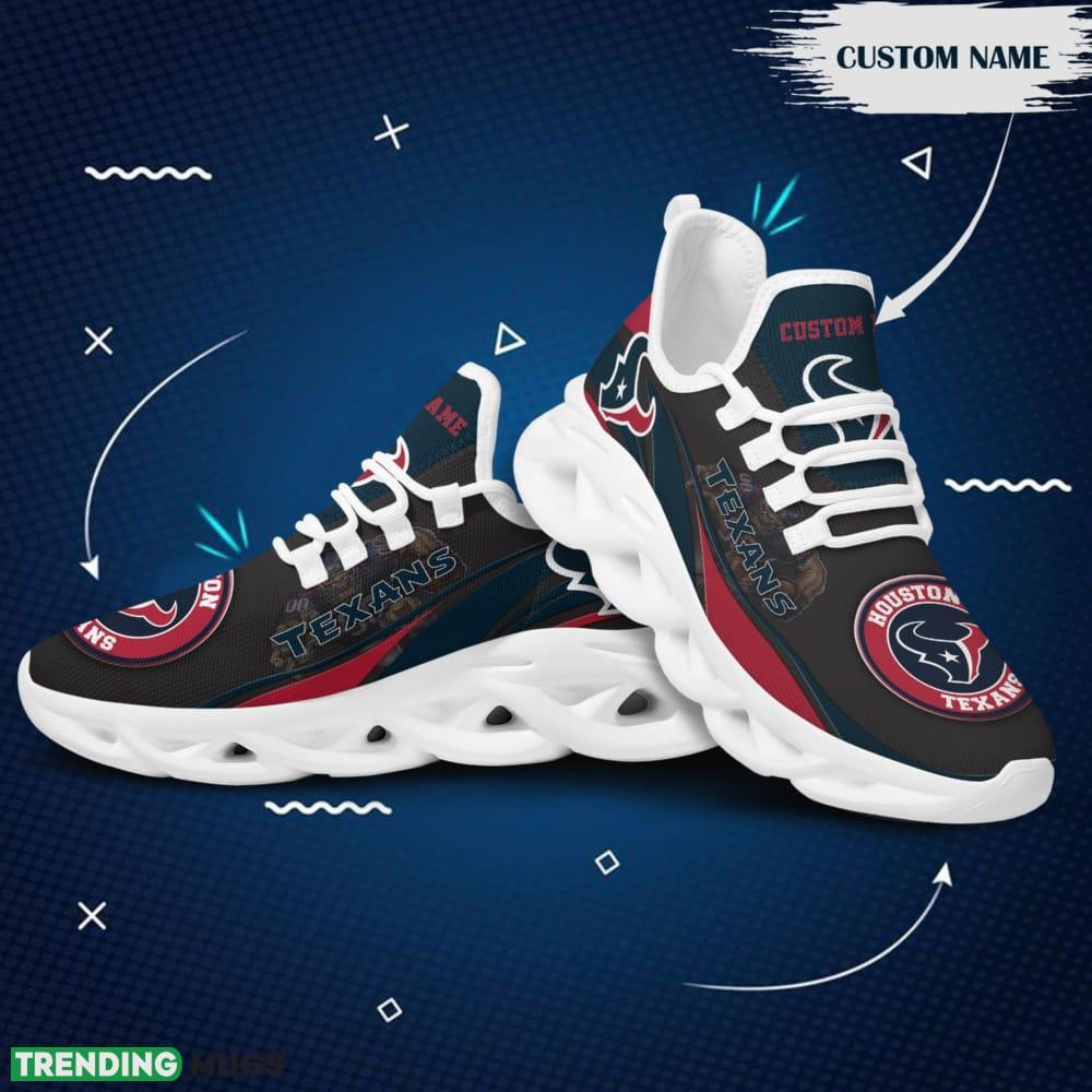 Houston Texans Mascot Custom Name Max Soul Sneakers For Men Max Soul Houston Texans Mascot Custom Name Max Soul Sneakers For Men Max Soul