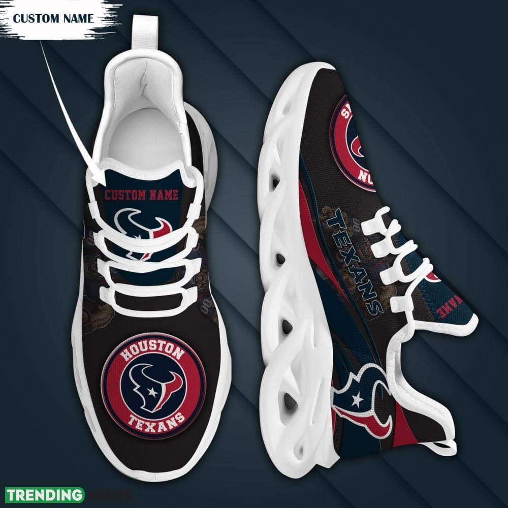 Houston Texans Mascot Custom Name Max Soul Sneakers For Men Max Soul Houston Texans Mascot Custom Name Max Soul Sneakers For Men Max Soul