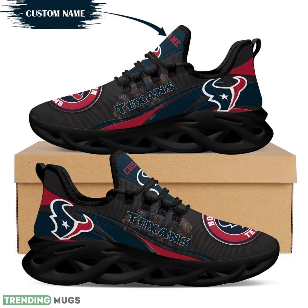 Houston Texans Mascot Custom Name Max Soul Sneakers For Men Max Soul Houston Texans Mascot Custom Name Max Soul Sneakers For Men Max Soul