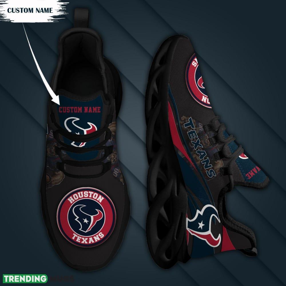 Houston Texans Mascot Custom Name Max Soul Sneakers For Men Max Soul Houston Texans Mascot Custom Name Max Soul Sneakers For Men Max Soul