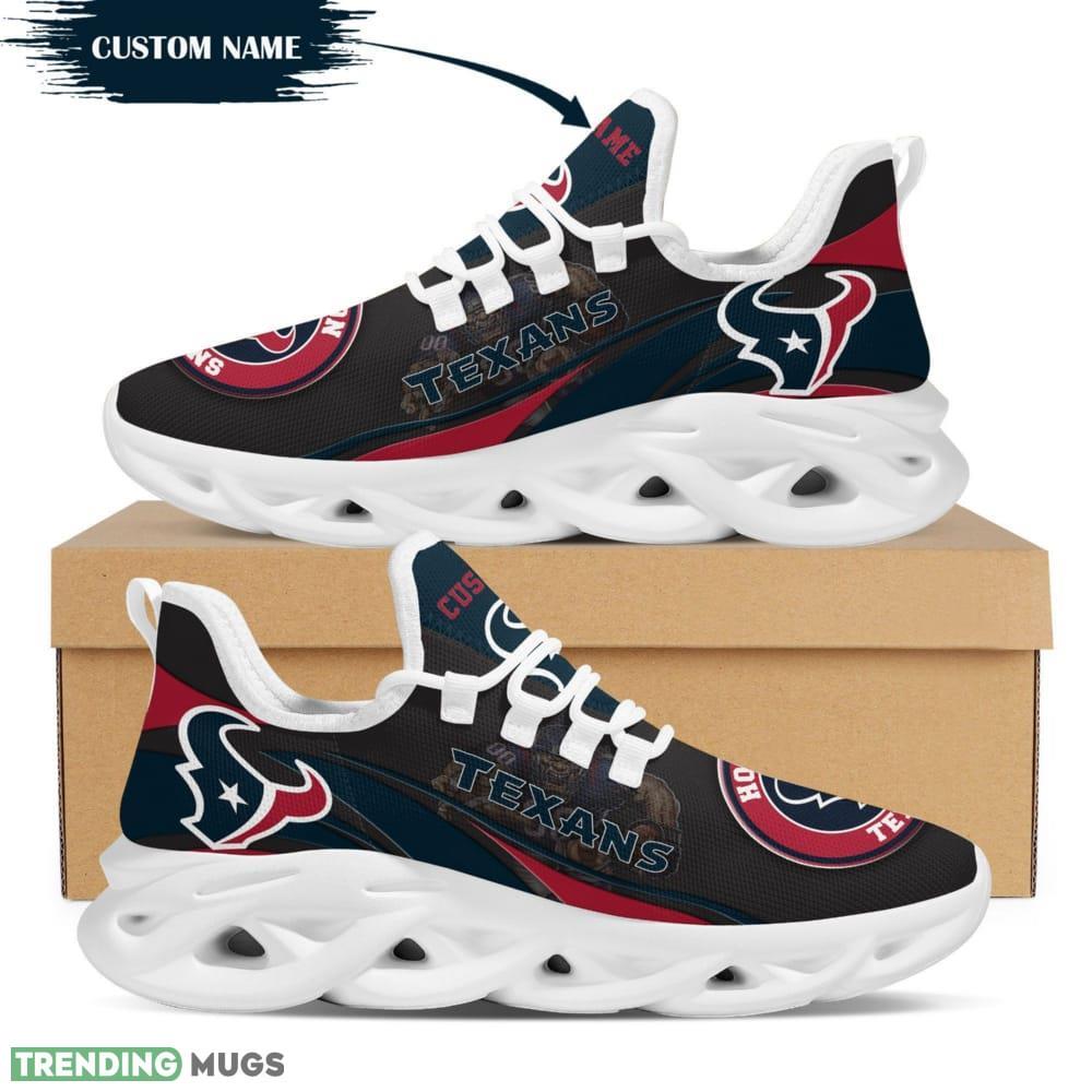 Houston Texans Mascot Custom Name Max Soul Sneakers For Men - Houston Texans Mascot Max Soul Sneakers Running Sports Shoes_1 Houston Texans Mascot Custom Name Max Soul Sneakers For Men - Houston Texans Mascot Max Soul Sneakers Running Sports Shoes_1