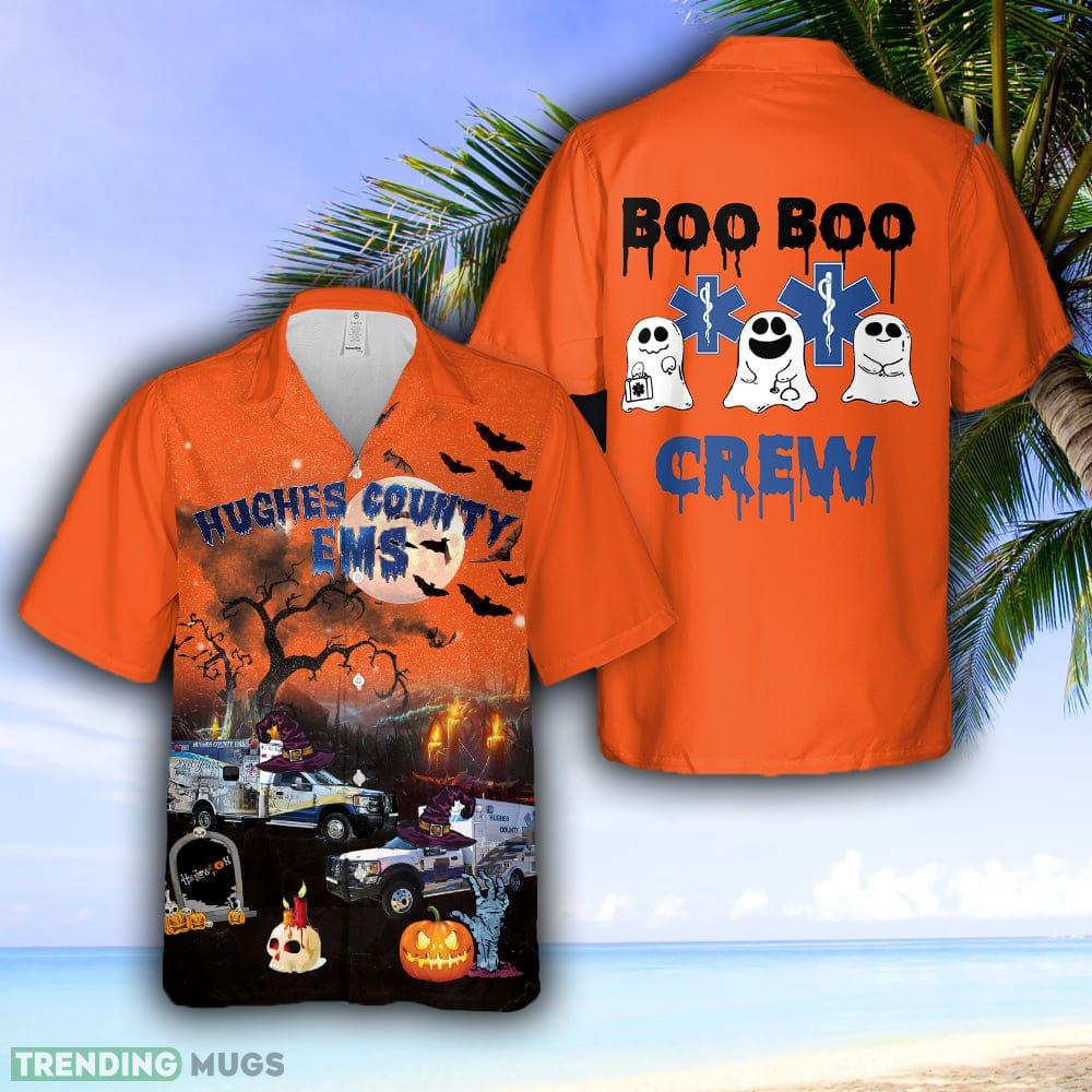 HUGHES COUNTY EMS HALLOWEEN Hawaiian Shirt - HUGHES COUNTY EMS HALLOWEEN Hawaiian Shirt HUGHES COUNTY EMS HALLOWEEN Hawaiian Shirt - HUGHES COUNTY EMS HALLOWEEN Hawaiian Shirt