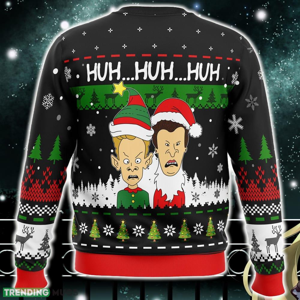 Huh…Huh…Huh… Beavis and Butthead Ugly Christmas Sweater Funny Gift Ideas Christmas 3D Sweater Huh…Huh…Huh… Beavis and Butthead Ugly Christmas Sweater Funny Gift Ideas Christmas 3D Sweater