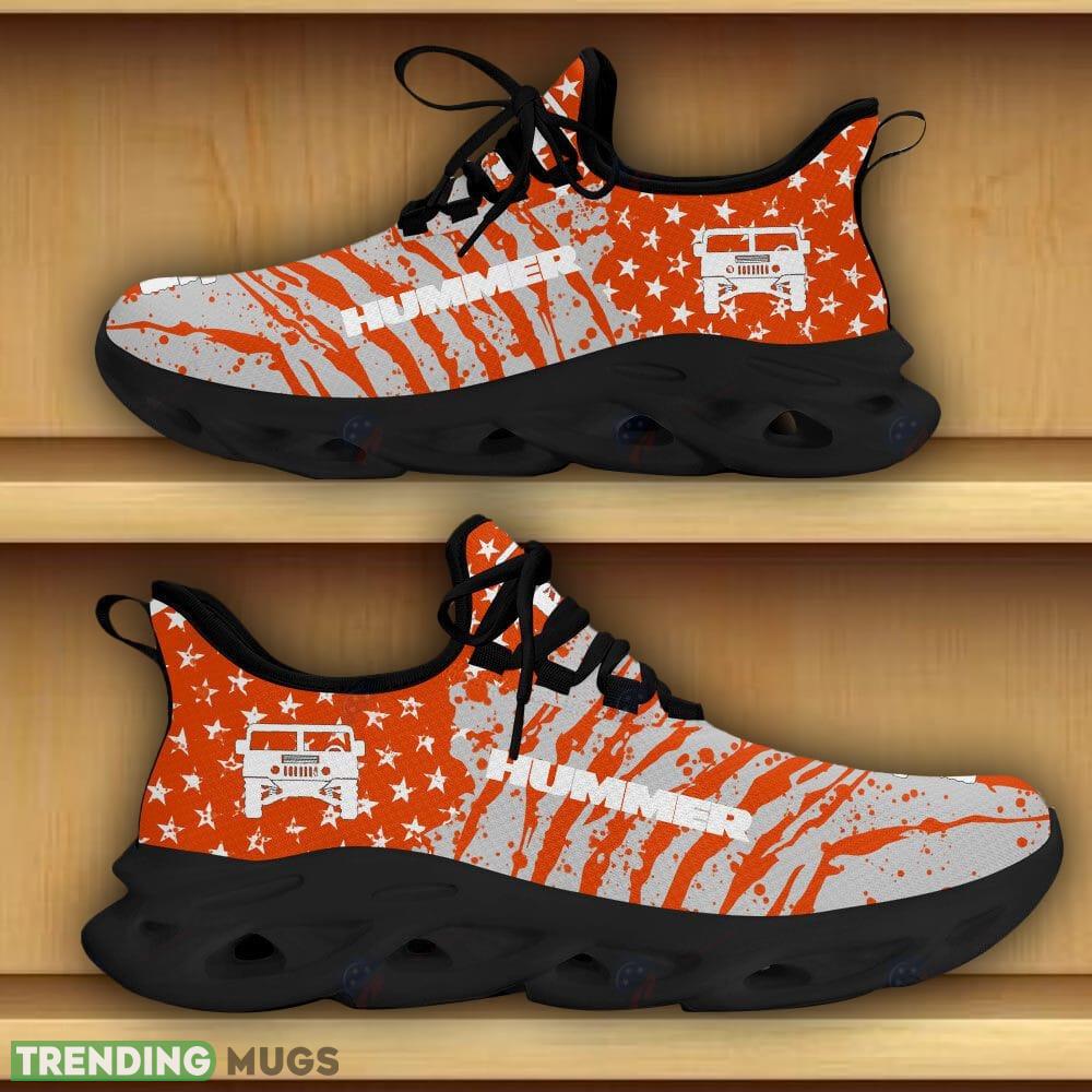 Hummer Car And Motorcycle Racing Running Sneaker Orange Max Soul Shoes Gift For Fans Max Soul Hummer Car And Motorcycle Racing Running Sneaker Orange Max Soul Shoes Gift For Fans Max Soul