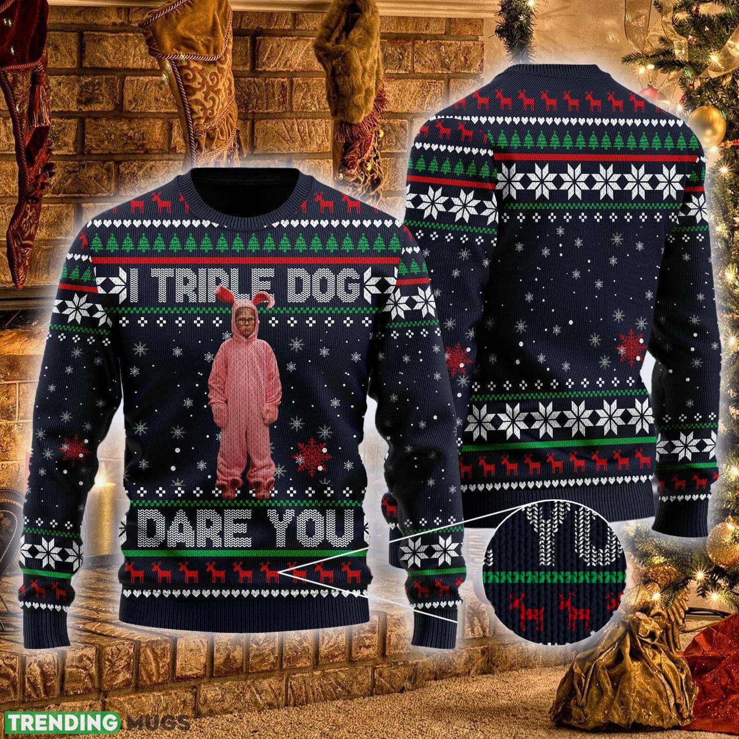 I Triple Dog Dare You 3D All Over Printed 80s Comedy Ugly Christmas Sweater Gift For Men Women - I Triple Dog Dare You 3D All Over Printed 80s Comedy Ugly Christmas Sweater Gift For Men Women I Triple Dog Dare You 3D All Over Printed 80s Comedy Ugly Christmas Sweater Gift For Men Women - I Triple Dog Dare You 3D All Over Printed 80s Comedy Ugly Christmas Sweater Gift For Men Women