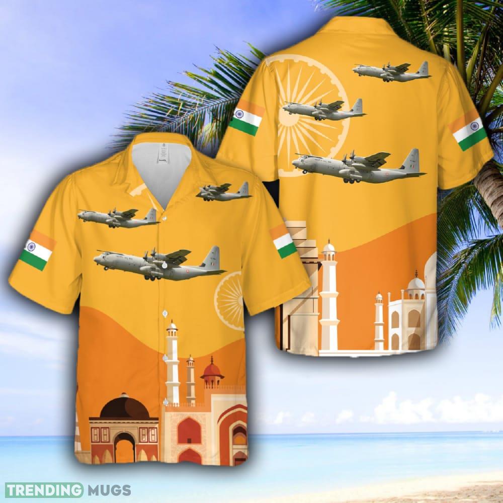 Indian Air Force Lockheed C 130J 30 'KC 3801' Hawaiian Shirt Hawaiian Shirt Indian Air Force Lockheed C-130J-30 'KC-3801' Hawaiian Shirt - Indian Air Force Lockheed C-130J-30 'KC-3801' Hawaiian Shirt