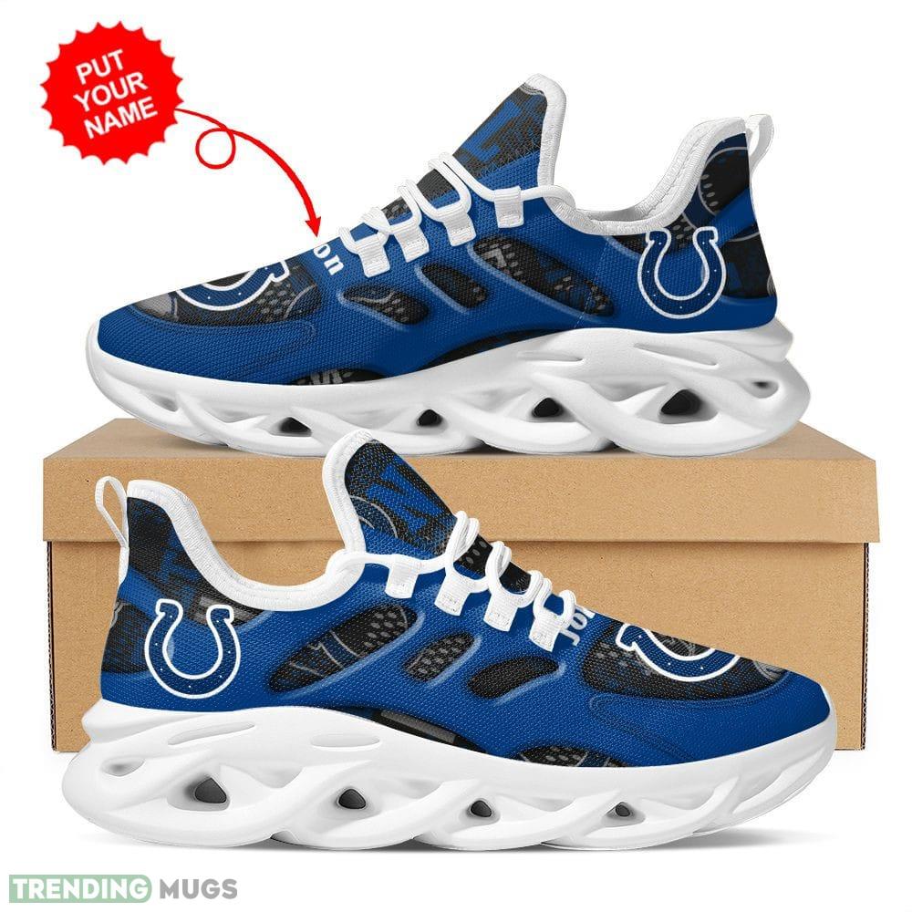 Indianapolis Colts Custom Name Max Soul Sneakers For Men Women Max Soul Indianapolis Colts Custom Name Max Soul Sneakers For Men Women Max Soul