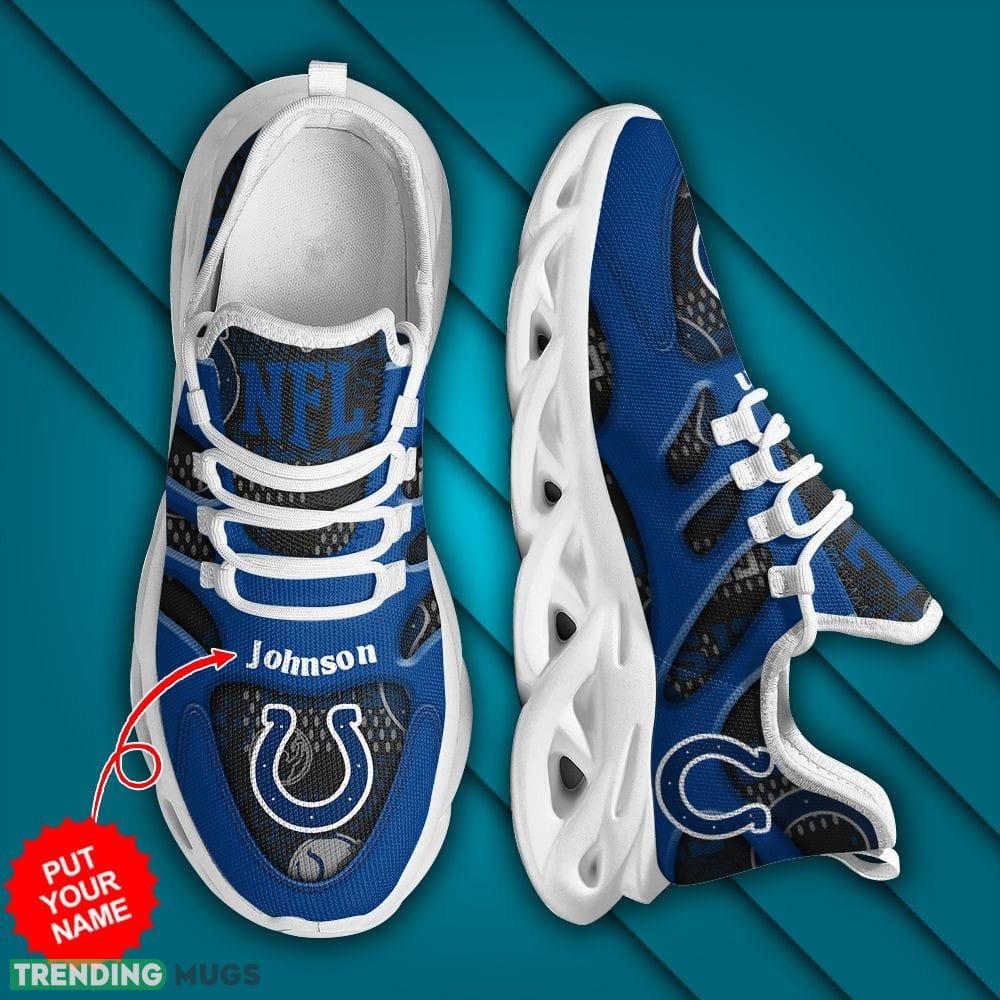 Indianapolis Colts Custom Name Max Soul Sneakers For Men Women Max Soul Indianapolis Colts Custom Name Max Soul Sneakers For Men Women Max Soul