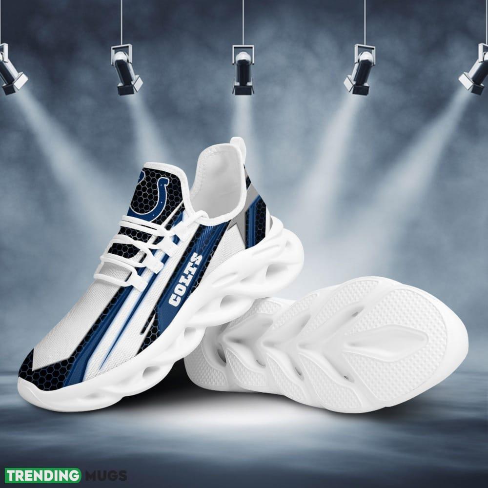 Indianapolis Colts Geometric Hexagon Design Trending Max Soul Clunky Sneaker Shoes Max Soul Indianapolis Colts Geometric Hexagon Design Trending Max Soul Clunky Sneaker Shoes Max Soul