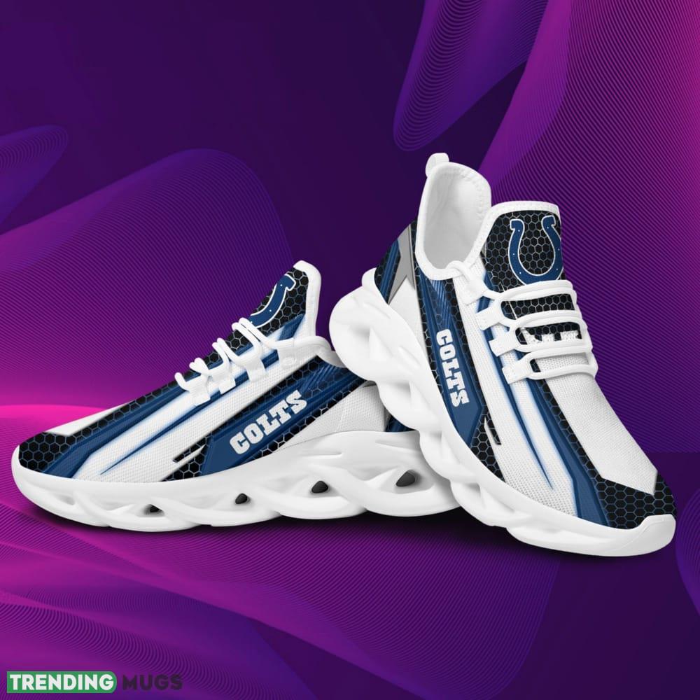Indianapolis Colts Geometric Hexagon Design Trending Max Soul Clunky Sneaker Shoes Max Soul Indianapolis Colts Geometric Hexagon Design Trending Max Soul Clunky Sneaker Shoes Max Soul