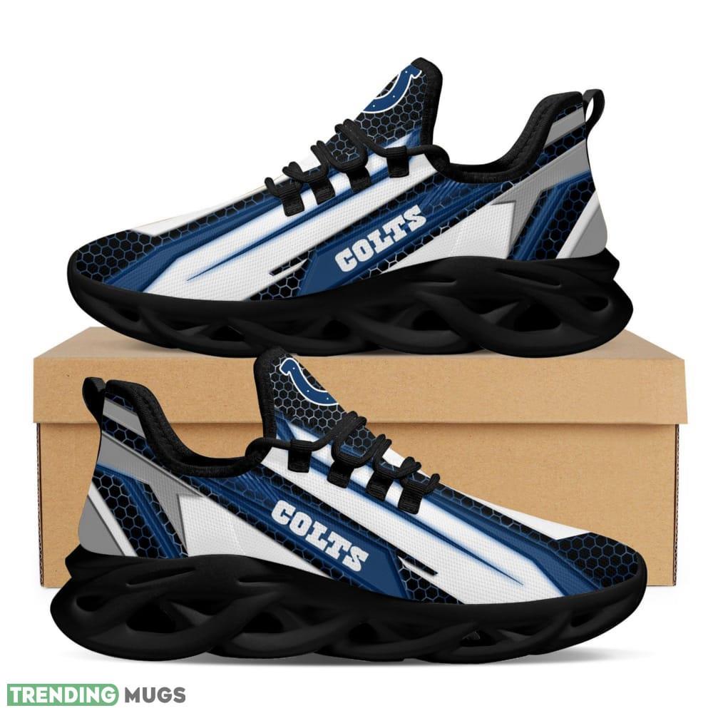 Indianapolis Colts Geometric Hexagon Design Trending Max Soul Clunky Sneaker Shoes Max Soul Indianapolis Colts Geometric Hexagon Design Trending Max Soul Clunky Sneaker Shoes Max Soul
