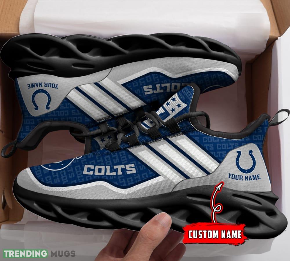 Indianapolis Colts Max Soul Shoes Vibe Gift For Men And Women Chunky Sneakers Custom Name Max Soul Indianapolis Colts Max Soul Shoes Vibe Gift For Men And Women Chunky Sneakers Custom Name Max Soul