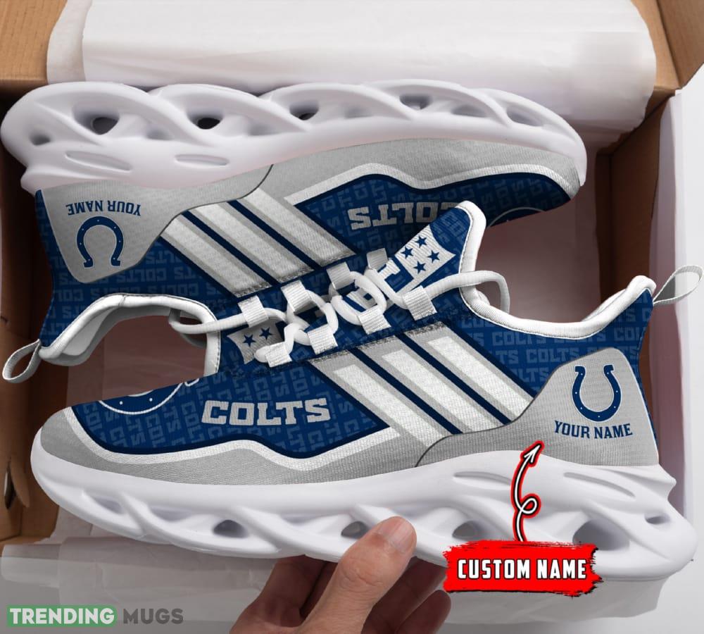 Indianapolis Colts Max Soul Shoes Vibe Gift For Men And Women Chunky Sneakers Custom Name Max Soul Indianapolis Colts Max Soul Shoes Vibe Gift For Men And Women Chunky Sneakers Custom Name Max Soul