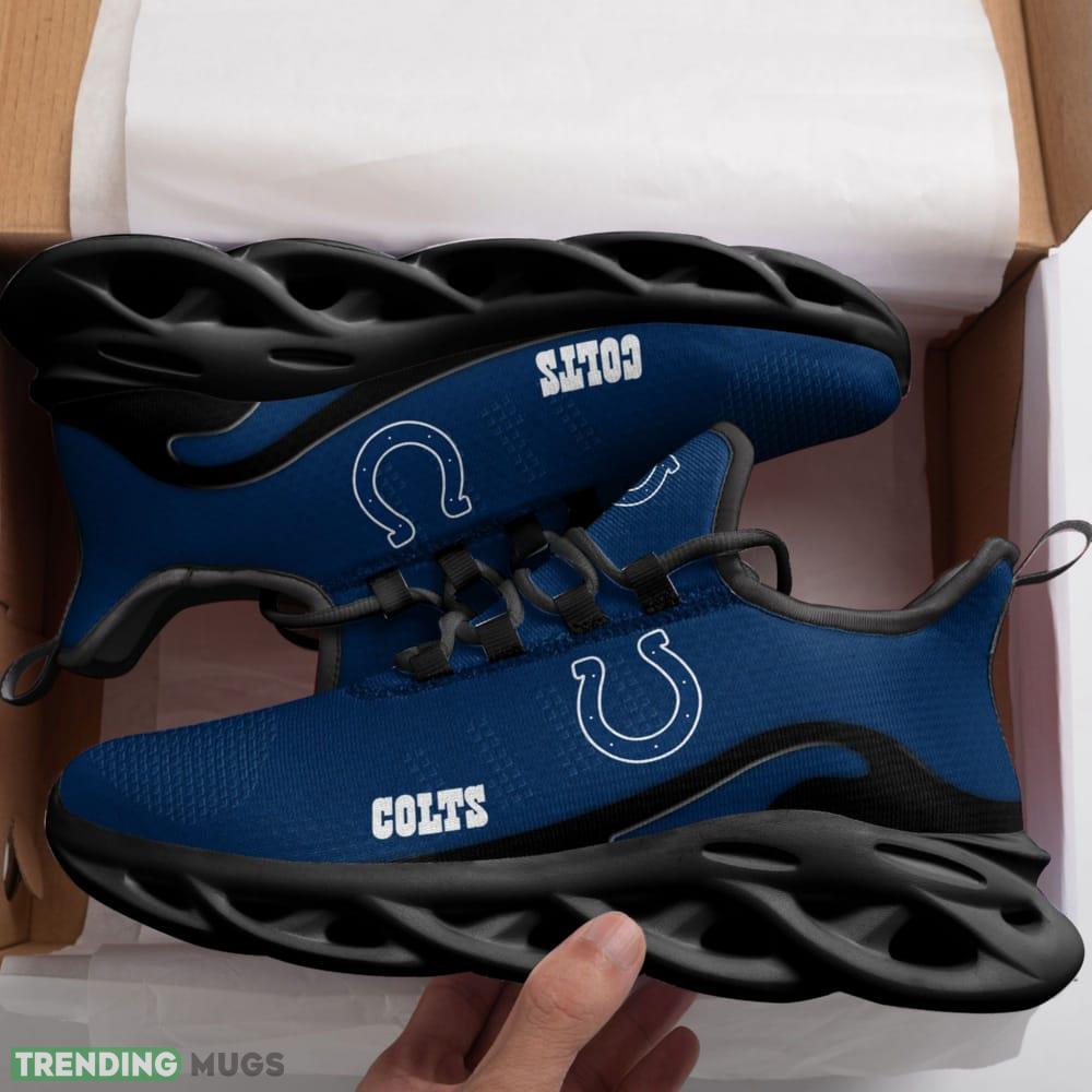 Indianapolis Colts New Trending D Printed Max Soul Clunky Sneaker Shoes Max Soul Indianapolis Colts New Trending D Printed Max Soul Clunky Sneaker Shoes Max Soul