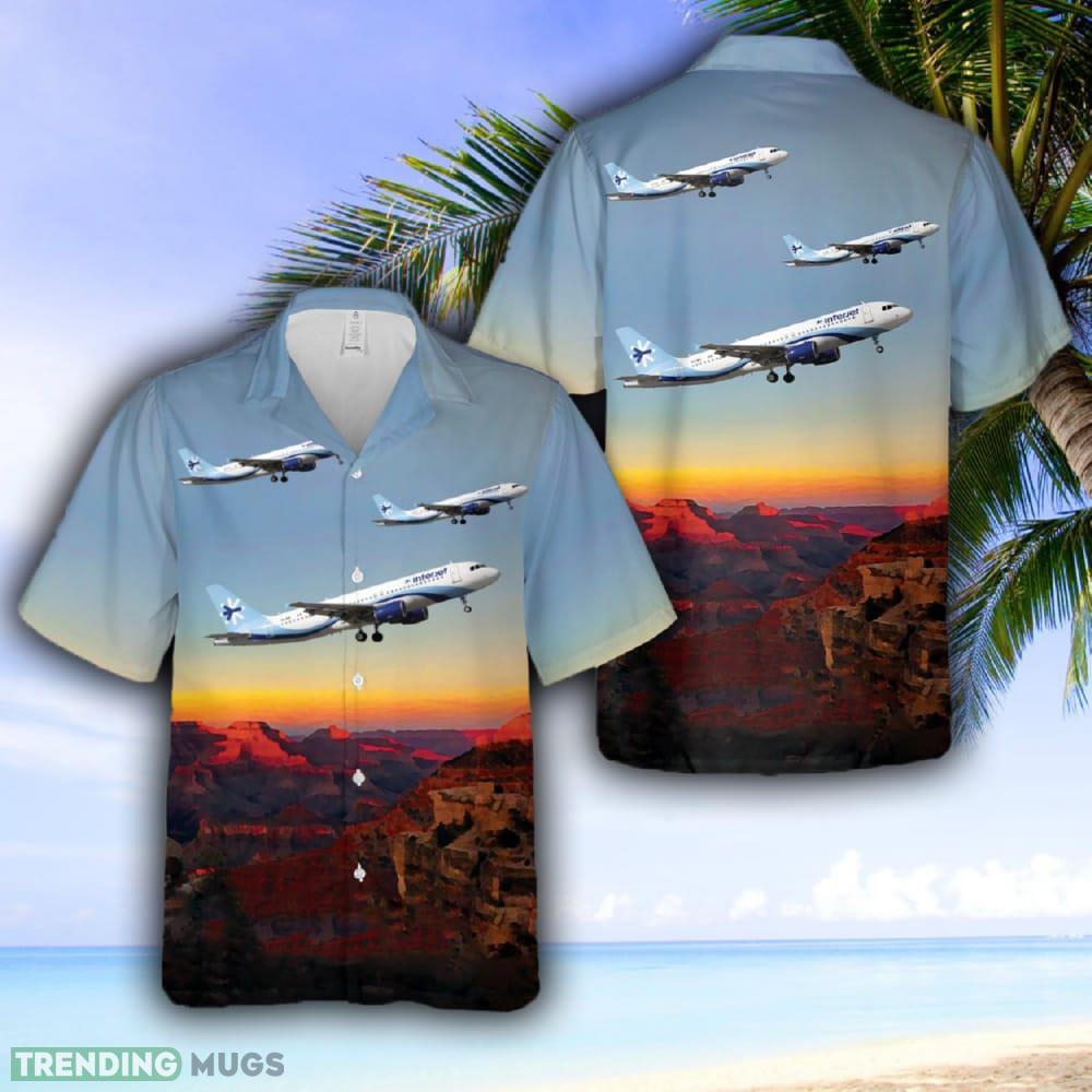Interjet Airbus A320-200 Hawaiian Shirt - Interjet Airbus A320-200 Hawaiian Shirt