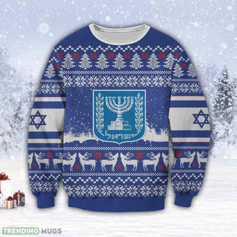 Israel 3D All Over Print Ugly Christmas Sweater Perfect Holiday Gift 3D Sweater Israel 3D All Over Print Ugly Christmas Sweater Perfect Holiday Gift 3D Sweater