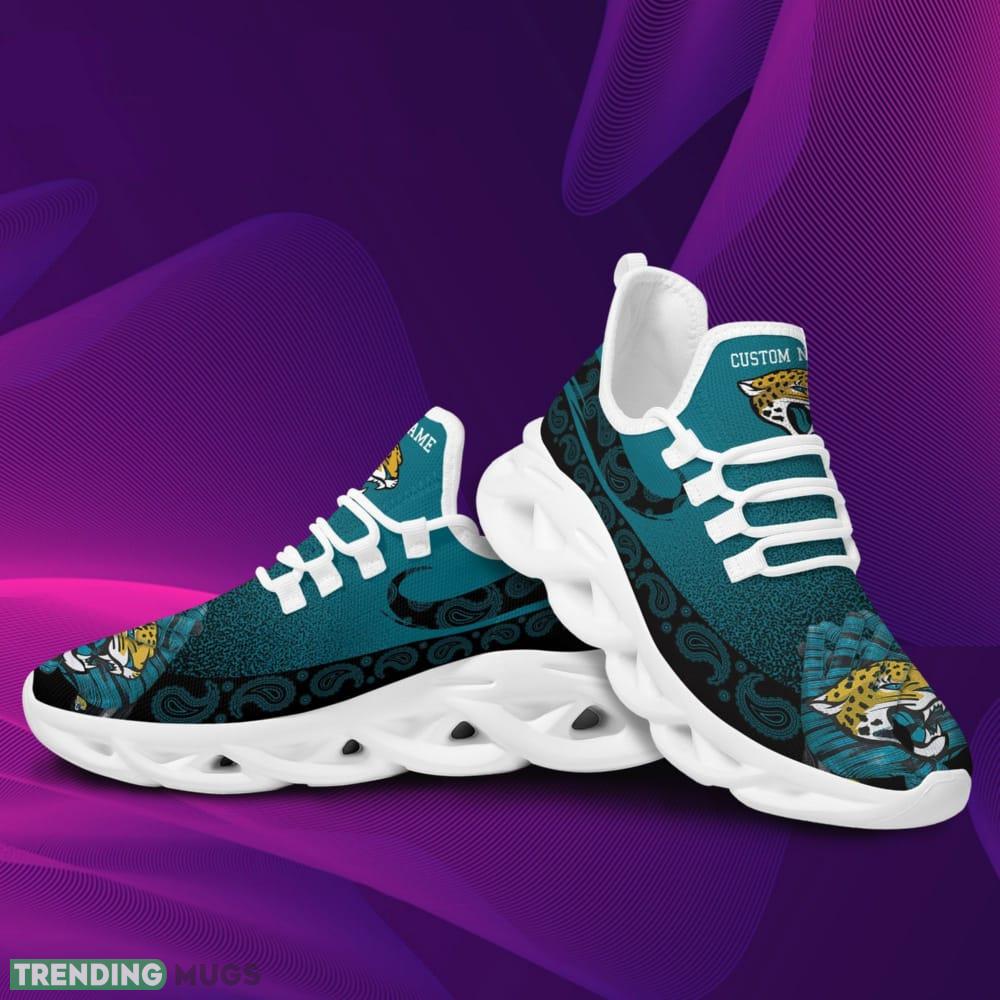 Jacksonville Jaguars Custom Name Sport Max Soul Sneaker Shoes For Fans Max Soul Jacksonville Jaguars Custom Name Sport Max Soul Sneaker Shoes For Fans Max Soul