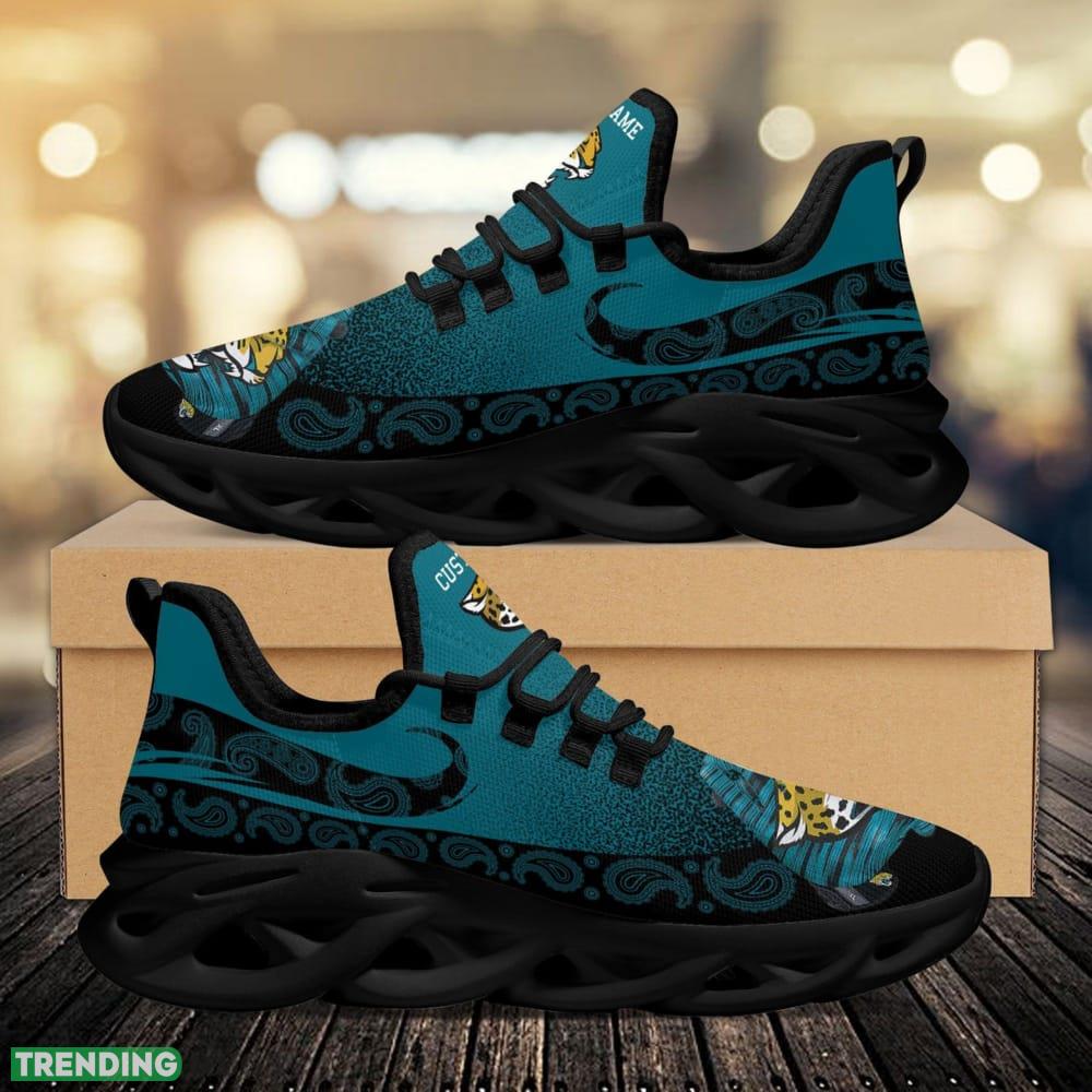 Jacksonville Jaguars Custom Name Sport Max Soul Sneaker Shoes For Fans Max Soul Jacksonville Jaguars Custom Name Sport Max Soul Sneaker Shoes For Fans Max Soul