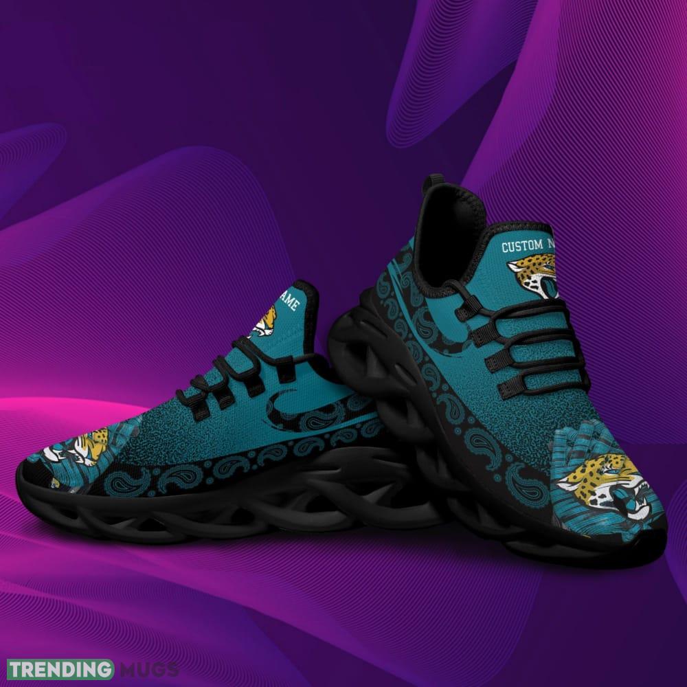 Jacksonville Jaguars Custom Name Sport Max Soul Sneaker Shoes For Fans Max Soul Jacksonville Jaguars Custom Name Sport Max Soul Sneaker Shoes For Fans Max Soul