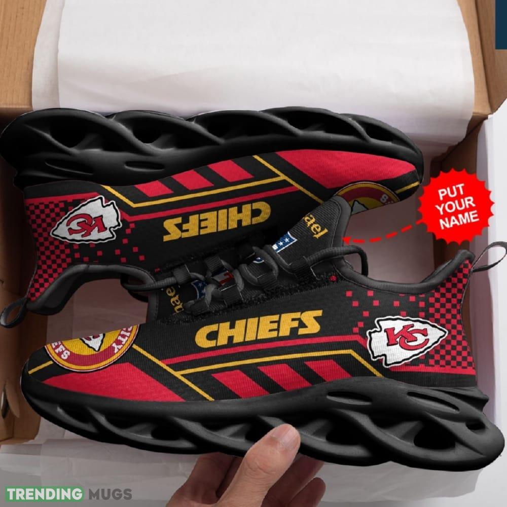 Kansas City Chiefs Custom Name Max Soul Sneaker Shoes For Fan Max Soul Kansas City Chiefs Custom Name Max Soul Sneaker Shoes For Fan Max Soul
