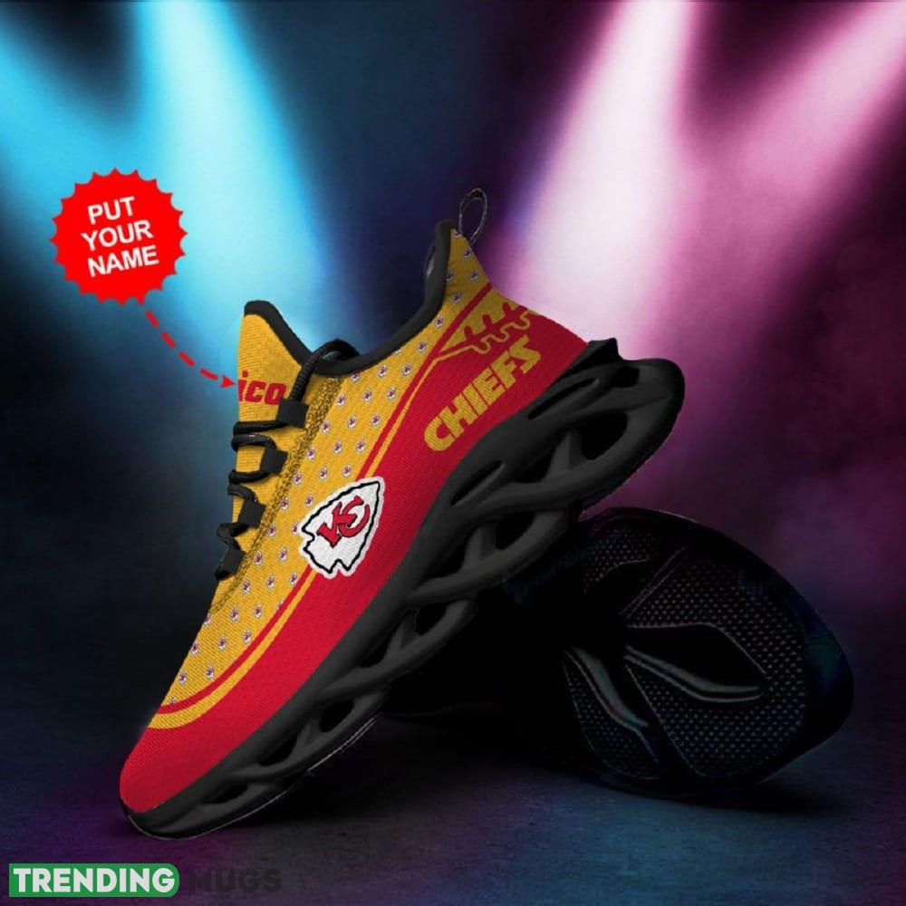 Kansas City Chiefs Small Logo Pattern Custom Name 3D Max Soul Sneaker Shoes In Red Yellow - Kansas City Chiefs Small Logo Pattern Custom Name 3D Max Soul Sneaker Shoes In Red Yellow_1 Kansas City Chiefs Small Logo Pattern Custom Name 3D Max Soul Sneaker Shoes In Red Yellow - Kansas City Chiefs Small Logo Pattern Custom Name 3D Max Soul Sneaker Shoes In Red Yellow_1