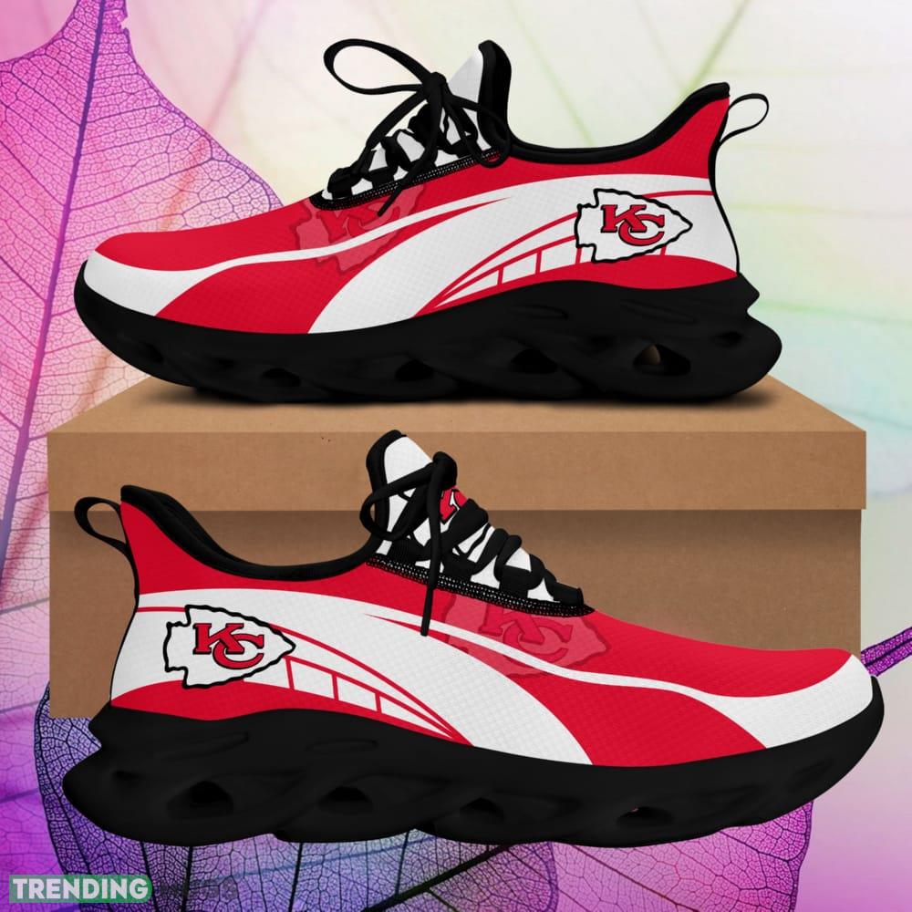 Kansas City Chiefs Sneakers Shoes For Fans Gift Men And Women Max Soul Shoes Trending - Kansas City Chiefs Sneakers Shoes_1 Kansas City Chiefs Sneakers Shoes For Fans Gift Men And Women Max Soul Shoes Trending - Kansas City Chiefs Sneakers Shoes_1