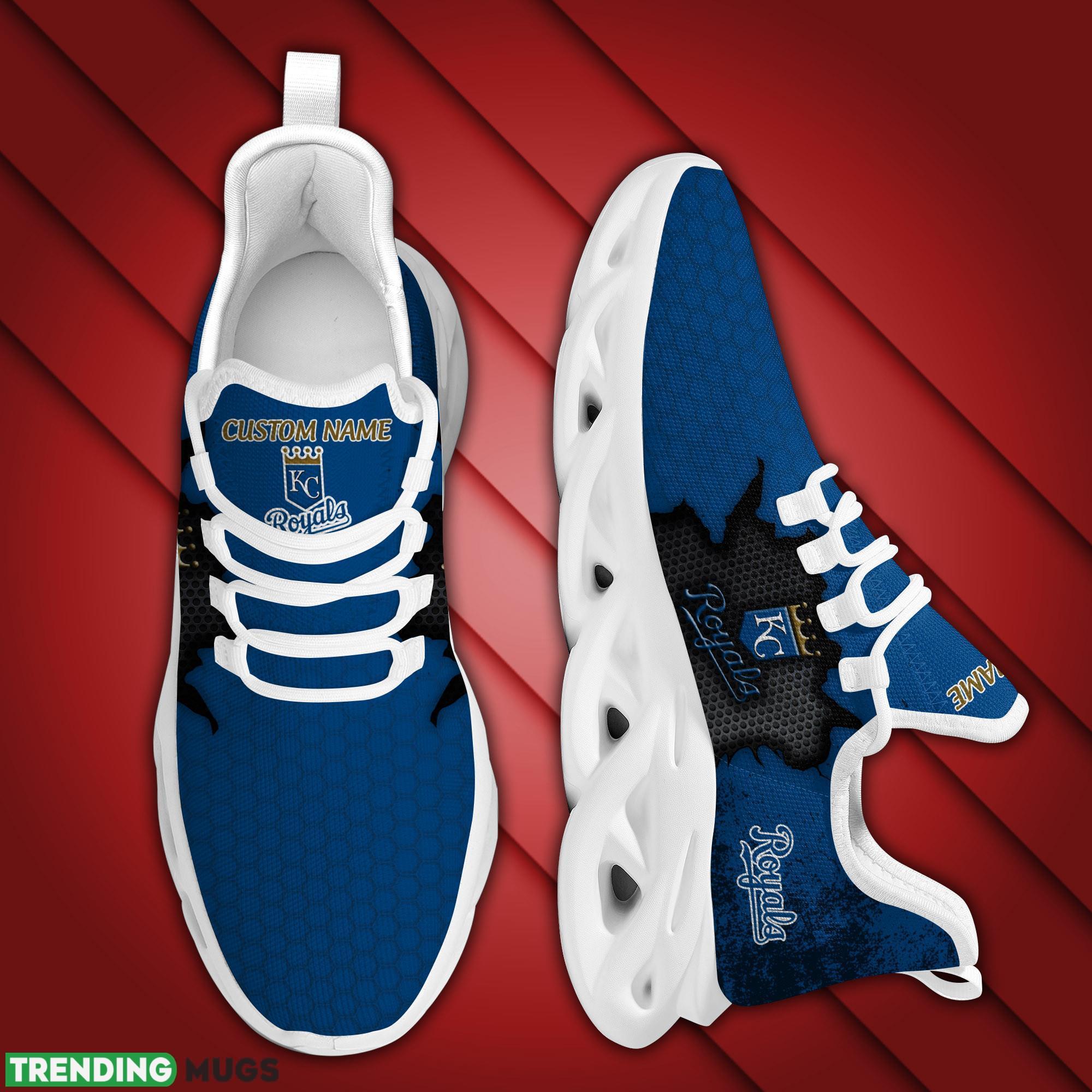 Kansas City Royals Cracked Design Trending Max Soul Clunky Sneaker Shoes Custom Name For Mens Womens Fans Max Soul Kansas City Royals Cracked Design Trending Max Soul Clunky Sneaker Shoes Custom Name For Mens Womens Fans Max Soul