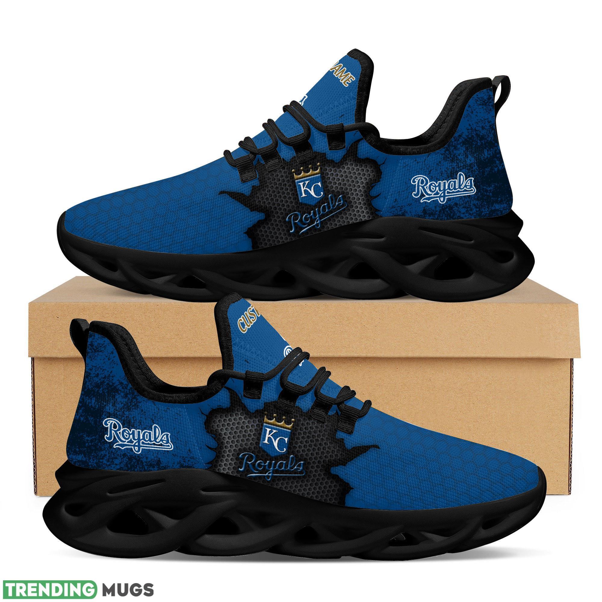 Kansas City Royals Cracked Design Trending Max Soul Clunky Sneaker Shoes Custom Name For Mens Womens Fans Max Soul Kansas City Royals Cracked Design Trending Max Soul Clunky Sneaker Shoes Custom Name For Mens Womens Fans Max Soul