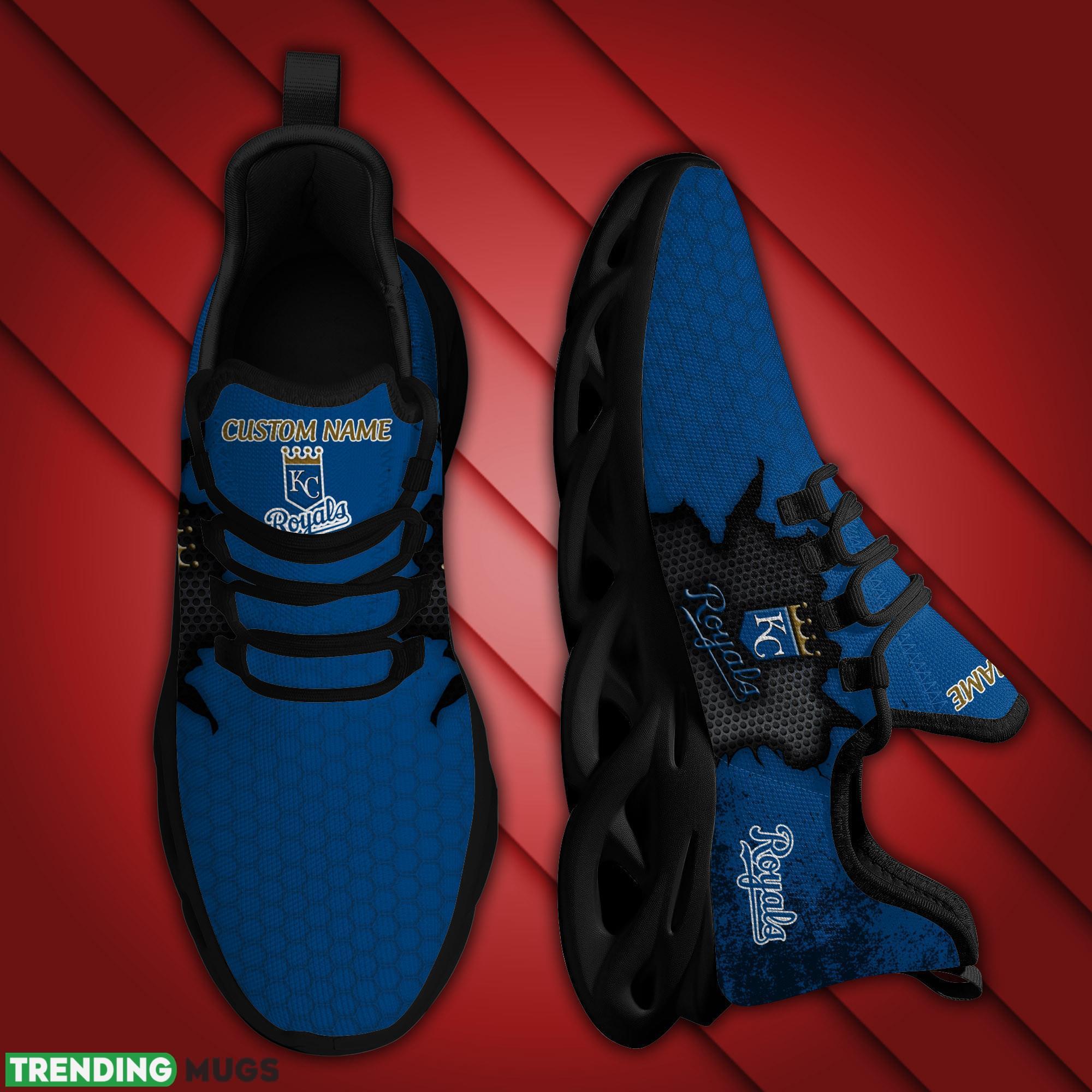 Kansas City Royals Cracked Design Trending Max Soul Clunky Sneaker Shoes Custom Name For Mens Womens Fans Max Soul Kansas City Royals Cracked Design Trending Max Soul Clunky Sneaker Shoes Custom Name For Mens Womens Fans Max Soul