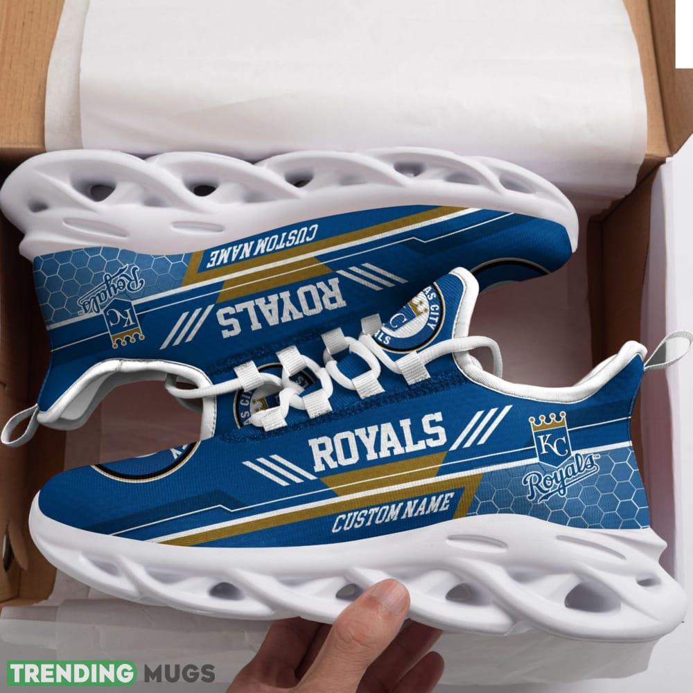 Kansas City Royals Logo Pattern Custom Name 3D Max Soul Sneaker Shoes - Kansas City Royals Logo Pattern Custom Name 3D Max Soul Sneaker Shoes_1 Kansas City Royals Logo Pattern Custom Name 3D Max Soul Sneaker Shoes - Kansas City Royals Logo Pattern Custom Name 3D Max Soul Sneaker Shoes_1