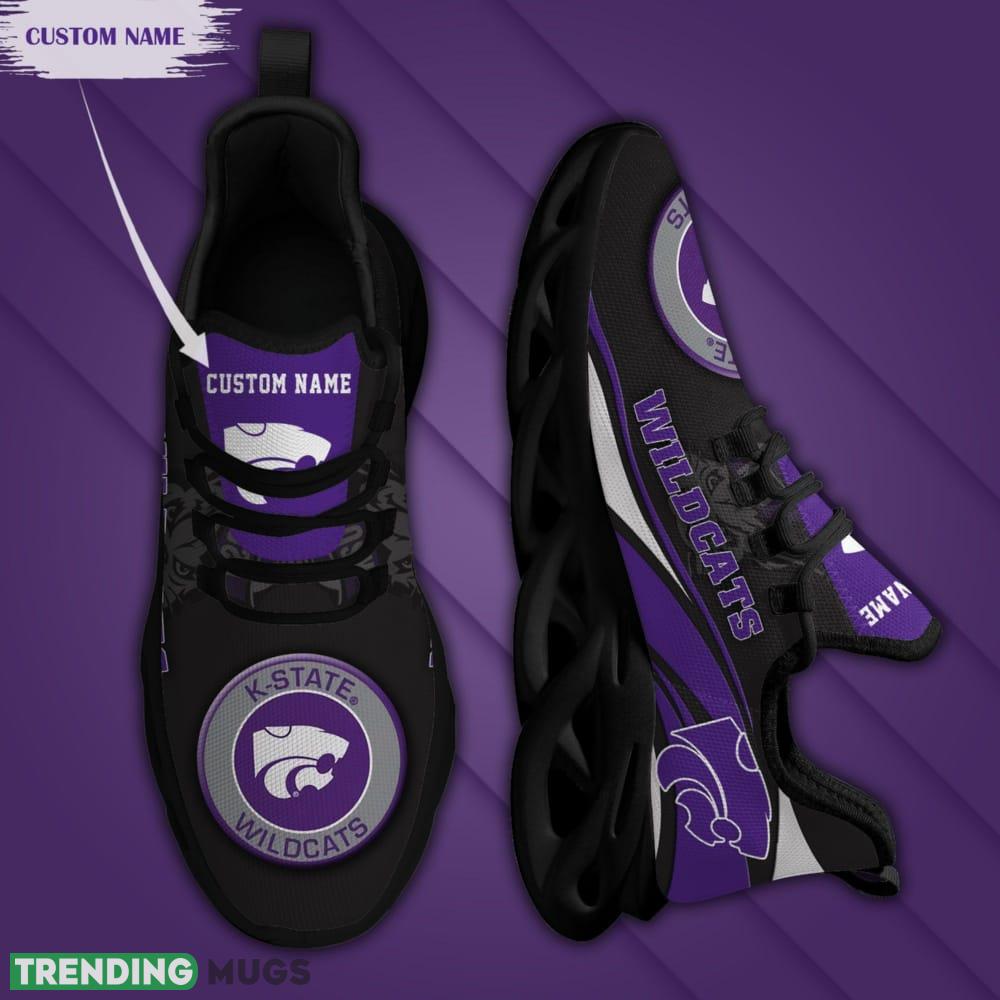 Kansas State Wildcats Mascot Logo Pattern Custom Name 3D Max Soul Sneaker Shoes Max Soul Kansas State Wildcats Mascot Logo Pattern Custom Name 3D Max Soul Sneaker Shoes Max Soul