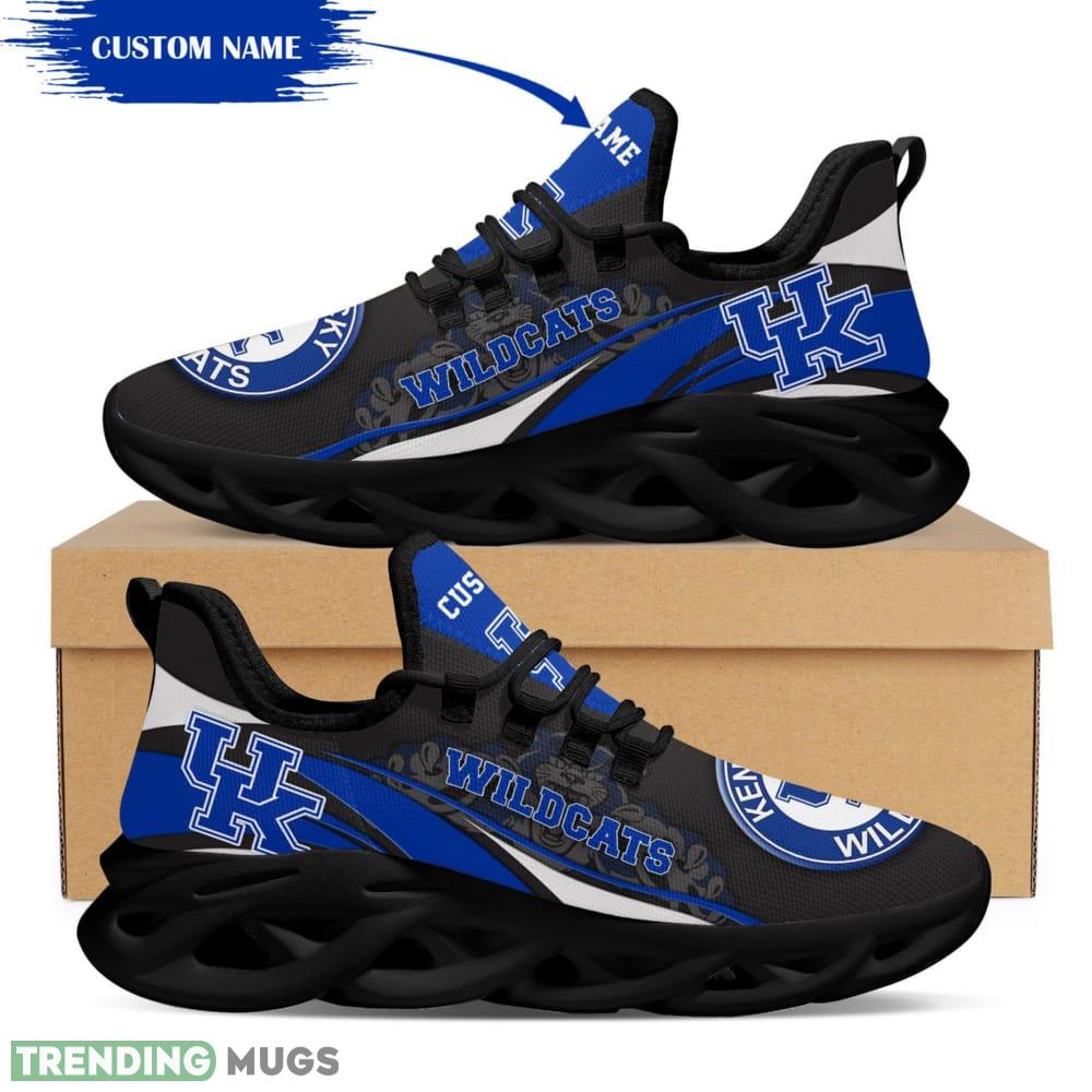 Kentucky Wildcats Mascot Logo Pattern Custom Name 3D Max Soul Sneaker Shoes In Black Max Soul Kentucky Wildcats Mascot Logo Pattern Custom Name 3D Max Soul Sneaker Shoes In Black Max Soul