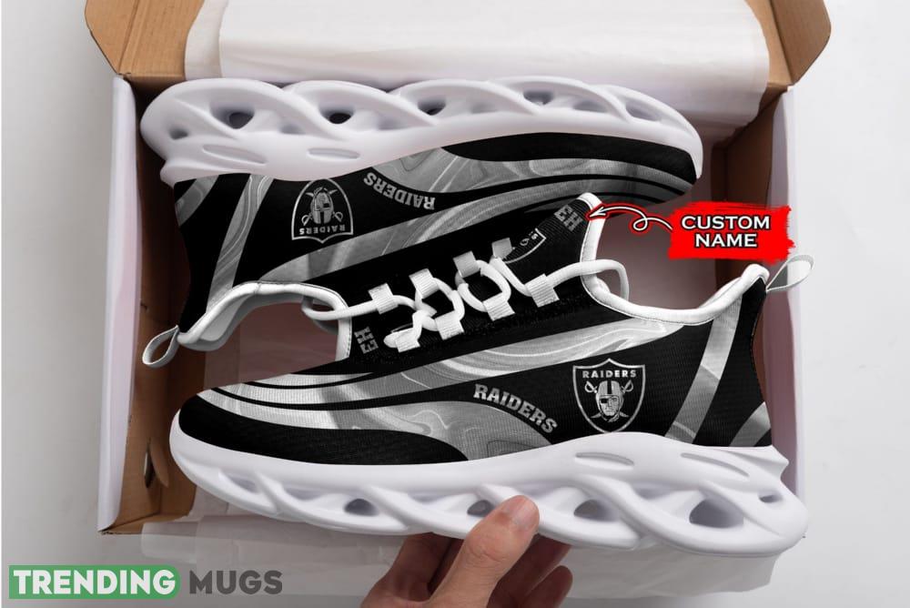 Las Vegas Raiders Logo Color Stripe Pattern Custom Name 3D Max Soul Sneaker Shoes - Las Vegas Raiders Logo Color Stripe Pattern Custom Name 3D Max Soul Sneaker Shoes_1 Las Vegas Raiders Logo Color Stripe Pattern Custom Name 3D Max Soul Sneaker Shoes - Las Vegas Raiders Logo Color Stripe Pattern Custom Name 3D Max Soul Sneaker Shoes_1