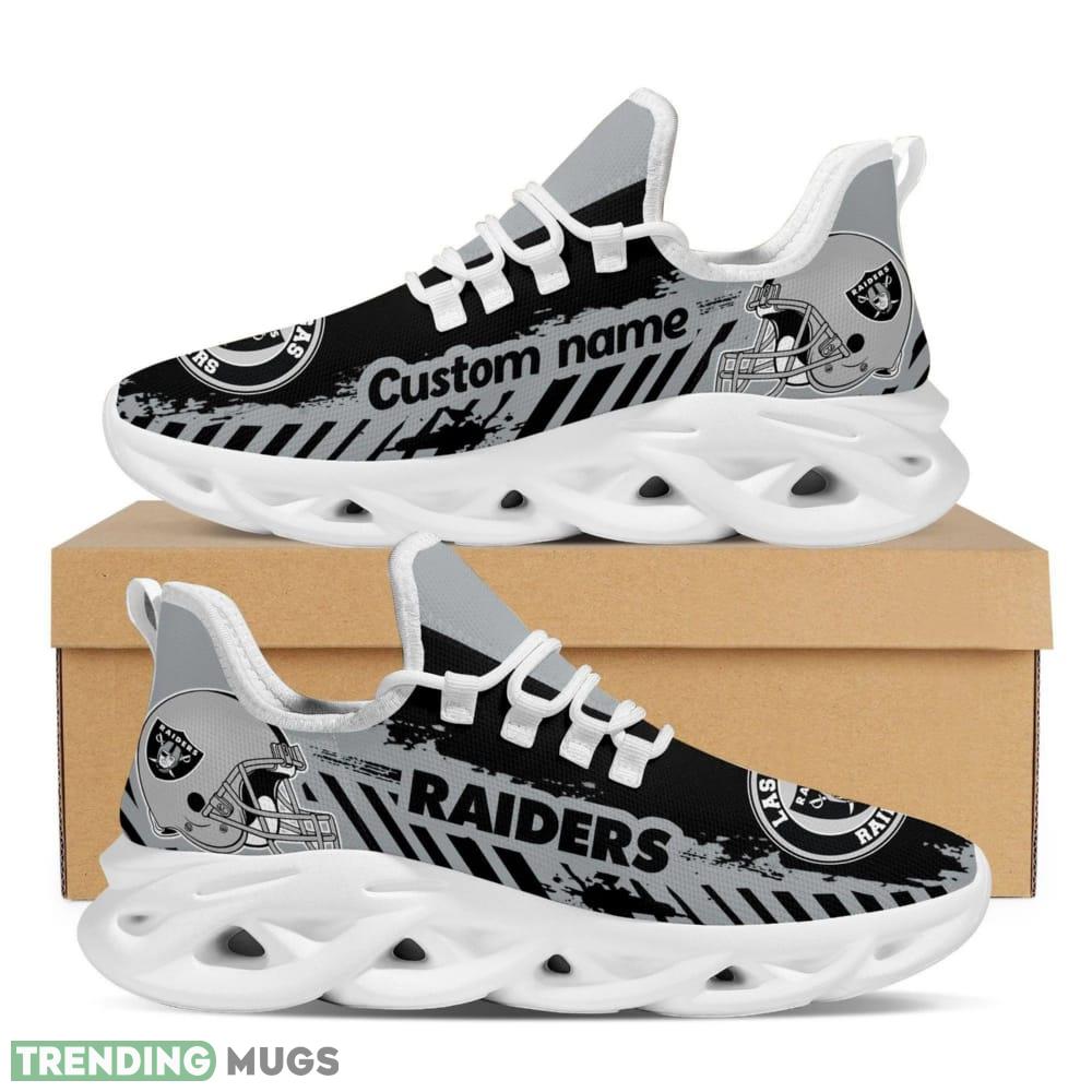 Las Vegas Raiders Logo Helmet And Stripe Pattern Custom Name 3D Max Soul Sneaker Shoes - Las Vegas Raiders Logo Helmet And Stripe Pattern Custom Name 3D Max Soul Sneaker Shoes_1 Las Vegas Raiders Logo Helmet And Stripe Pattern Custom Name 3D Max Soul Sneaker Shoes - Las Vegas Raiders Logo Helmet And Stripe Pattern Custom Name 3D Max Soul Sneaker Shoes_1