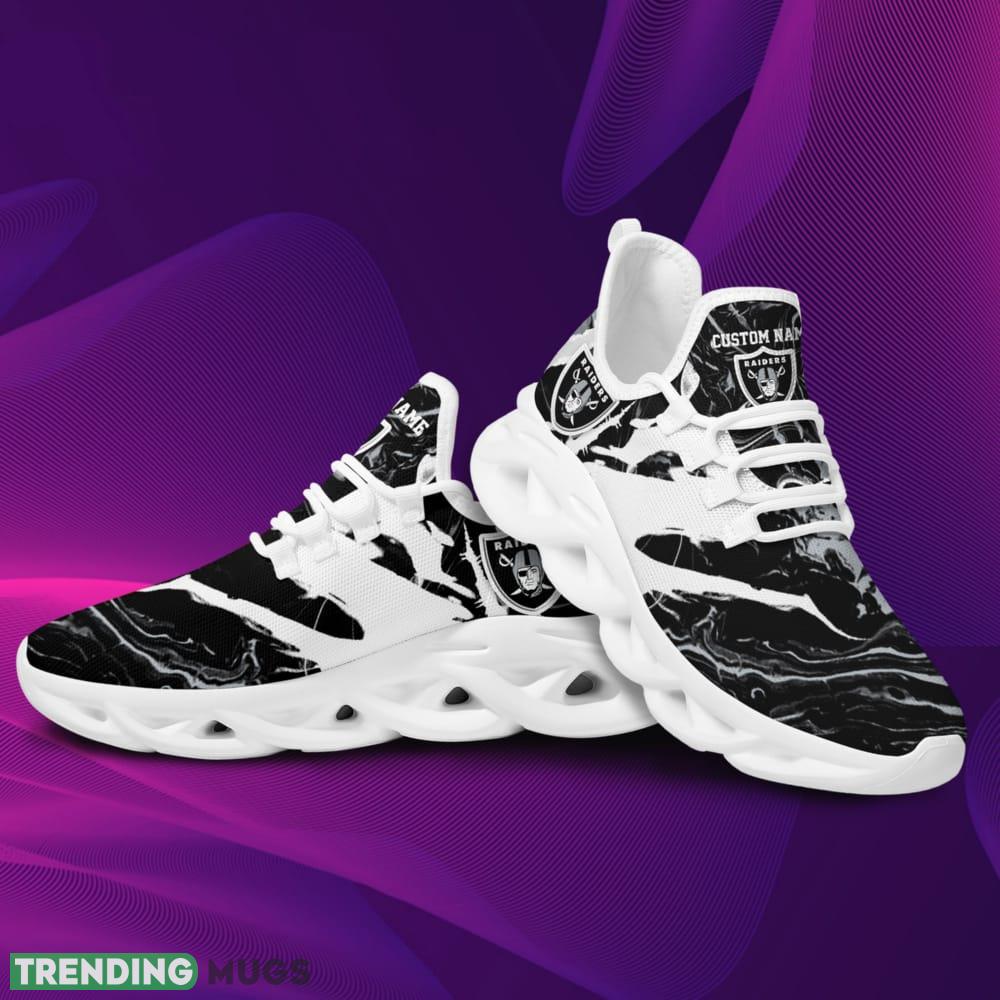 Las Vegas Raiders Logo Tie Dye Pattern Custom Name 3D Max Soul Sneaker Shoes Max Soul Las Vegas Raiders Logo Tie Dye Pattern Custom Name 3D Max Soul Sneaker Shoes Max Soul