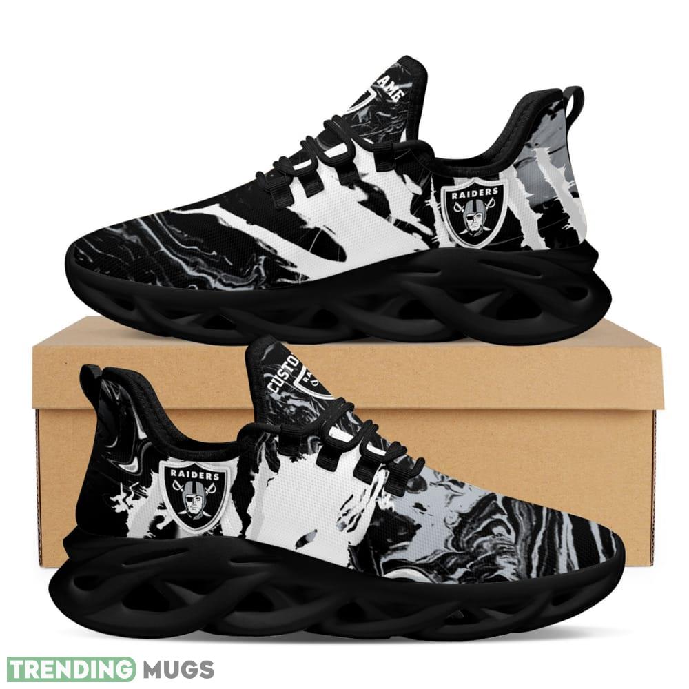 Las Vegas Raiders Logo Tie Dye Pattern Custom Name 3D Max Soul Sneaker Shoes Max Soul Las Vegas Raiders Logo Tie Dye Pattern Custom Name 3D Max Soul Sneaker Shoes Max Soul