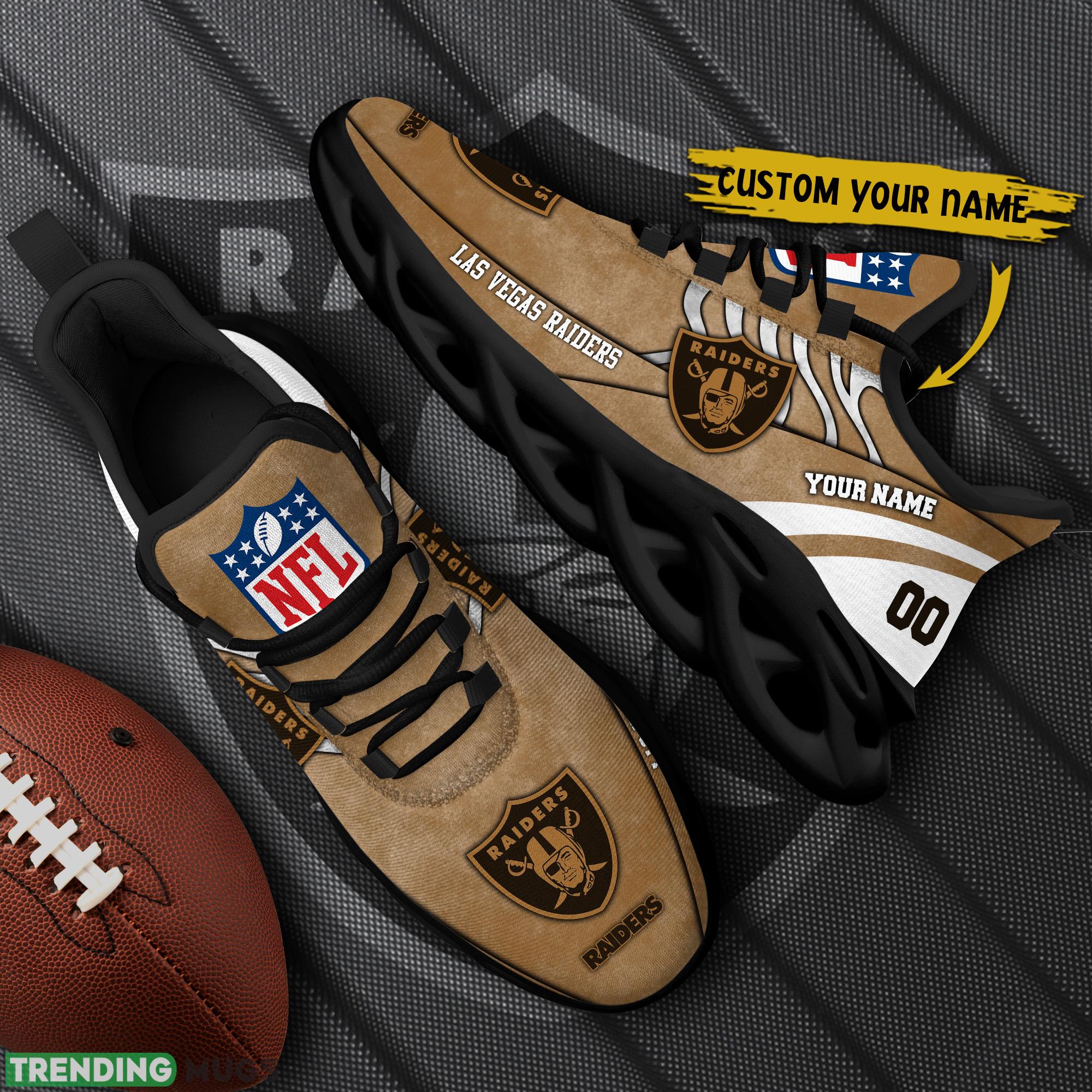 Las Vegas Raiders NFL Brown Veterans Max Soul Shoes Custom Number & Name Sneakers - Las Vegas Raiders NFL Brown Veterans Chunky Shoes_1 Las Vegas Raiders NFL Brown Veterans Max Soul Shoes Custom Number & Name Sneakers - Las Vegas Raiders NFL Brown Veterans Chunky Shoes_1