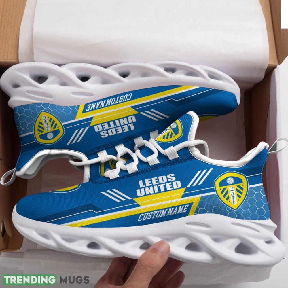 Leeds United Logo Custom Name Pattern 3D Max Soul Sneaker Shoes - Leeds United Logo Custom Name Pattern 3D Max Soul Sneaker Shoes_1 Leeds United Logo Custom Name Pattern 3D Max Soul Sneaker Shoes - Leeds United Logo Custom Name Pattern 3D Max Soul Sneaker Shoes_1