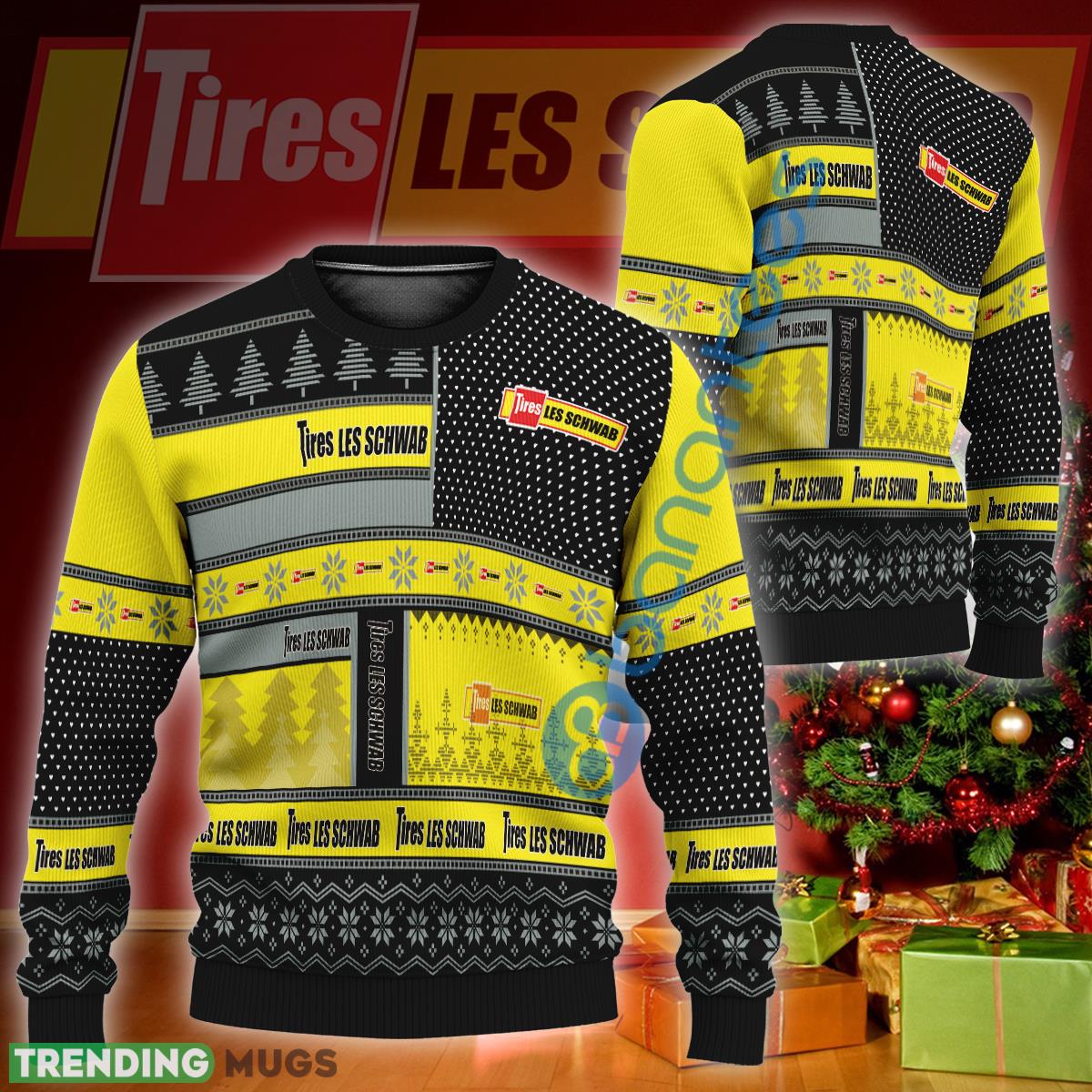 Les Schwab Tire Logo Style Knitted Xmas 3D Sweater Gift For Fans - Les Schwab Tire Logo Style Knitted Xmas 3D Sweater Gift For Fans Les Schwab Tire Logo Style Knitted Xmas 3D Sweater Gift For Fans - Les Schwab Tire Logo Style Knitted Xmas 3D Sweater Gift For Fans