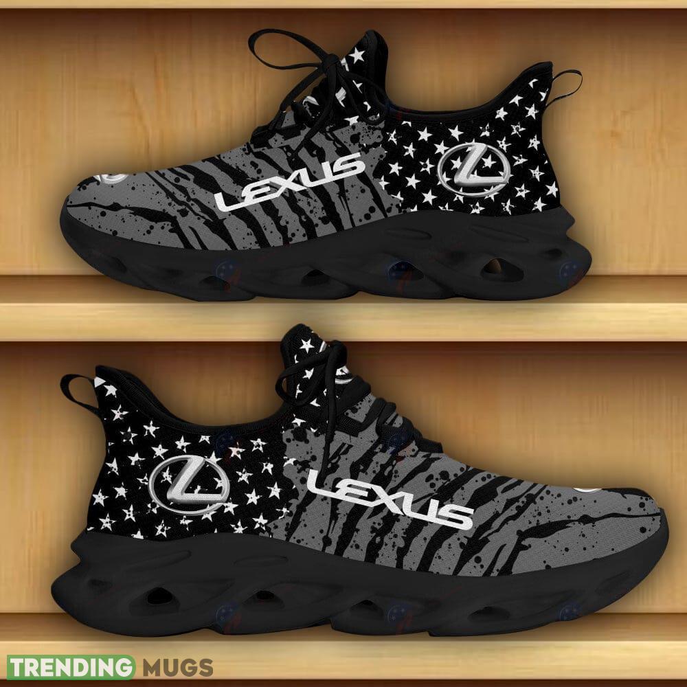 Lexus Car And Motorcycle Racing Running Sneaker Black Max Soul Shoes Gift For Fans Max Soul Lexus Car And Motorcycle Racing Running Sneaker Black Max Soul Shoes Gift For Fans Max Soul