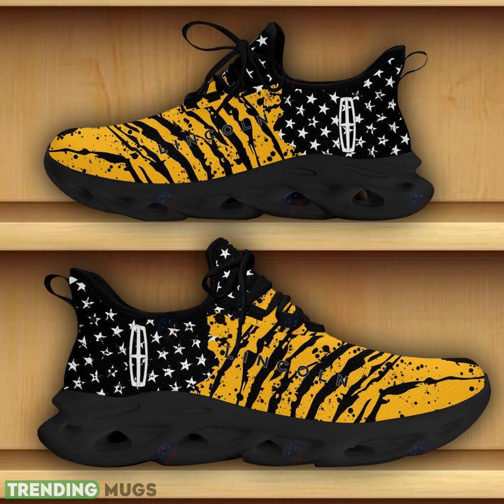 Lincoln Car And Motorcycle Racing Sport Sneaker Yellow Max Soul Shoes Gift For Fans Max Soul Lincoln Car And Motorcycle Racing Sport Sneaker Yellow Max Soul Shoes Gift For Fans Max Soul