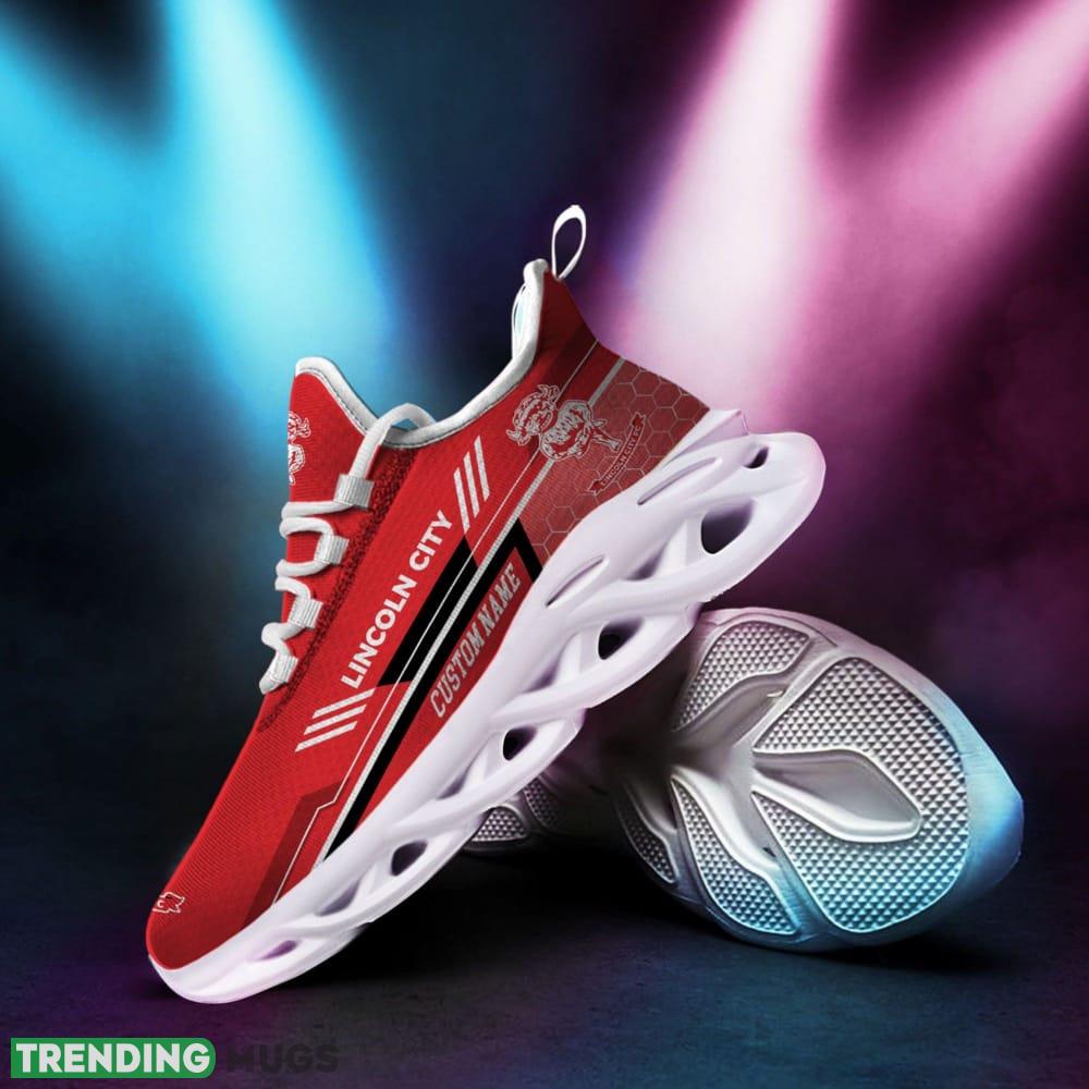 Lincoln City Logo Pattern Custom Name 3D Max Soul Sneaker Shoes Max Soul Lincoln City Logo Pattern Custom Name 3D Max Soul Sneaker Shoes Max Soul