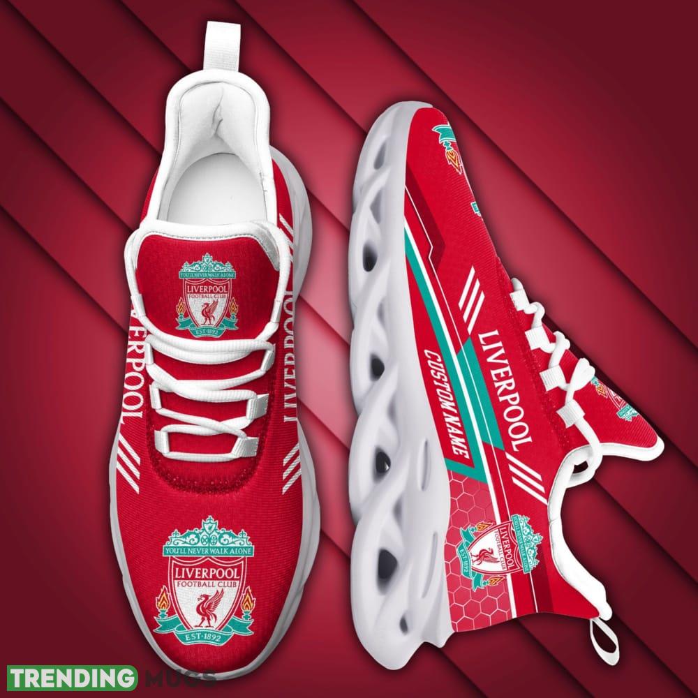Liverpool Logo Custom Name Pattern 3D Max Soul Sneaker Shoes Max Soul Liverpool Logo Custom Name Pattern 3D Max Soul Sneaker Shoes Max Soul