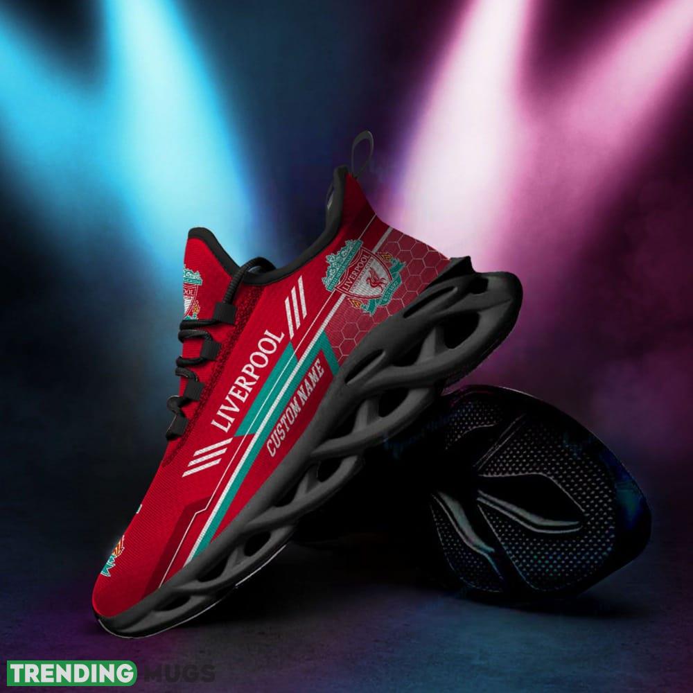 Liverpool Logo Custom Name Pattern 3D Max Soul Sneaker Shoes Max Soul Liverpool Logo Custom Name Pattern 3D Max Soul Sneaker Shoes Max Soul