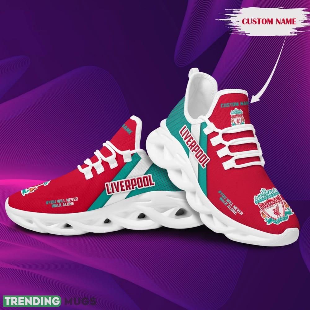 Liverpool Logo Pattern Custom Name 3D Max Soul Sneaker Shoes Max Soul Liverpool Logo Pattern Custom Name 3D Max Soul Sneaker Shoes Max Soul