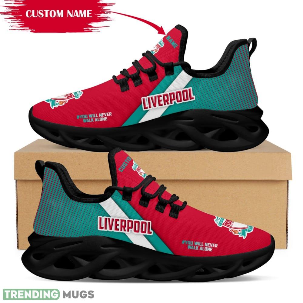 Liverpool Logo Pattern Custom Name 3D Max Soul Sneaker Shoes Max Soul Liverpool Logo Pattern Custom Name 3D Max Soul Sneaker Shoes Max Soul