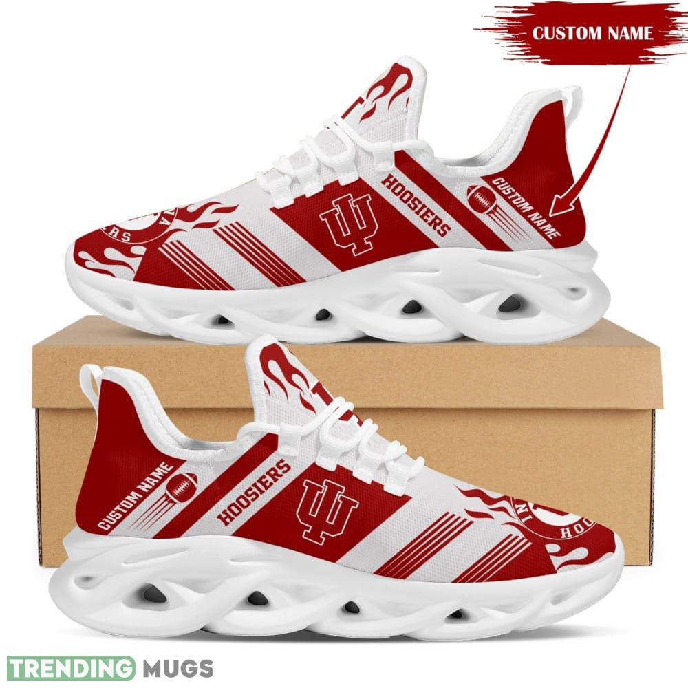 Logo Triangle Pattern Custom Name 3D Max Soul Sneaker Shoes In Red White Max Soul Logo Triangle Pattern Custom Name 3D Max Soul Sneaker Shoes In Red White Max Soul