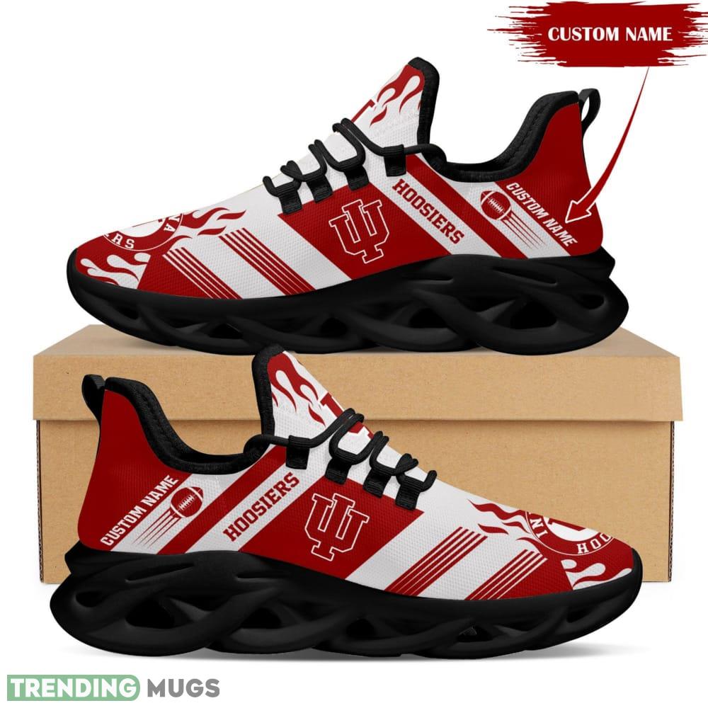 Logo Triangle Pattern Custom Name 3D Max Soul Sneaker Shoes In Red White Max Soul Logo Triangle Pattern Custom Name 3D Max Soul Sneaker Shoes In Red White Max Soul